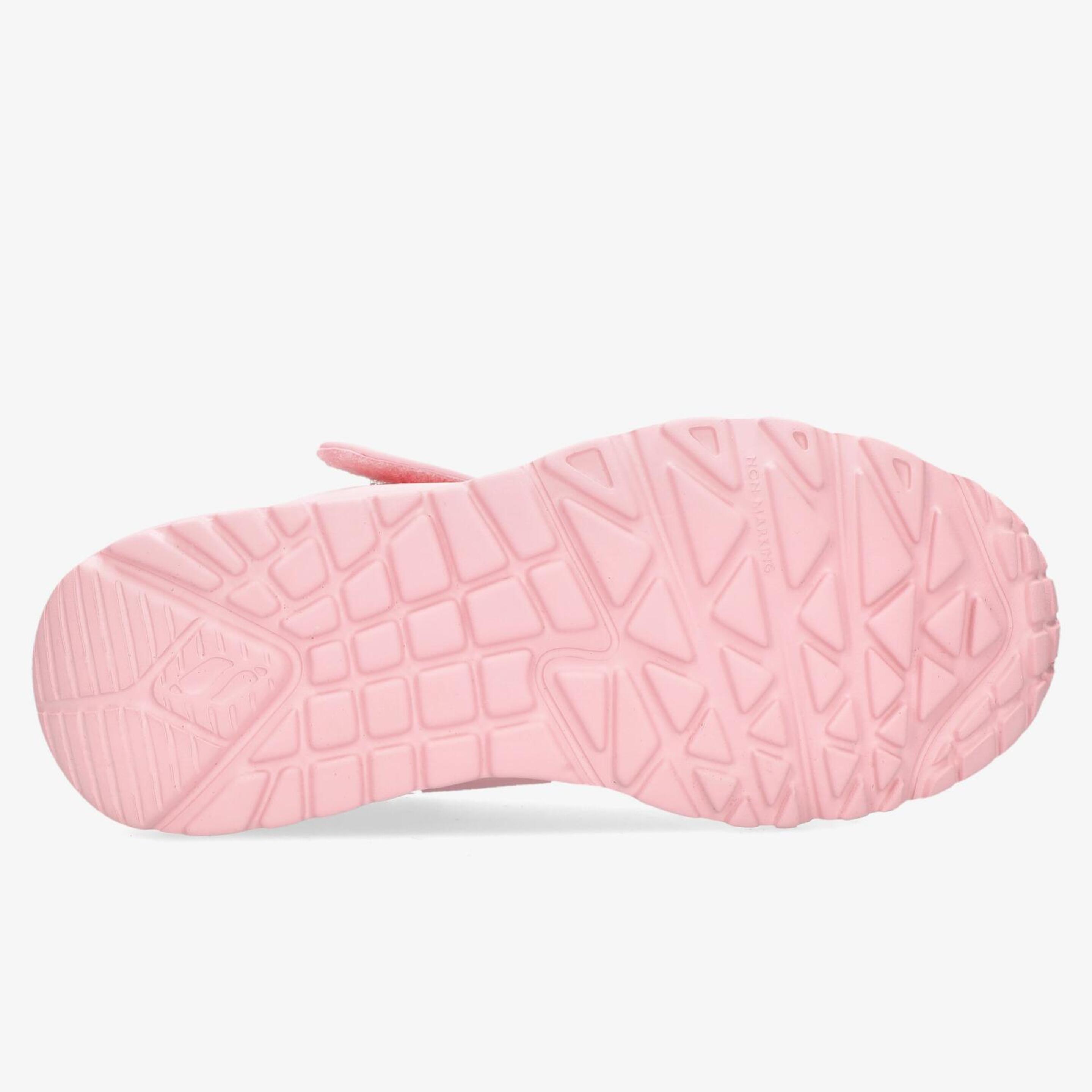 Skechers Uno Lite - Rosa - Zapatillas Velcro Niña