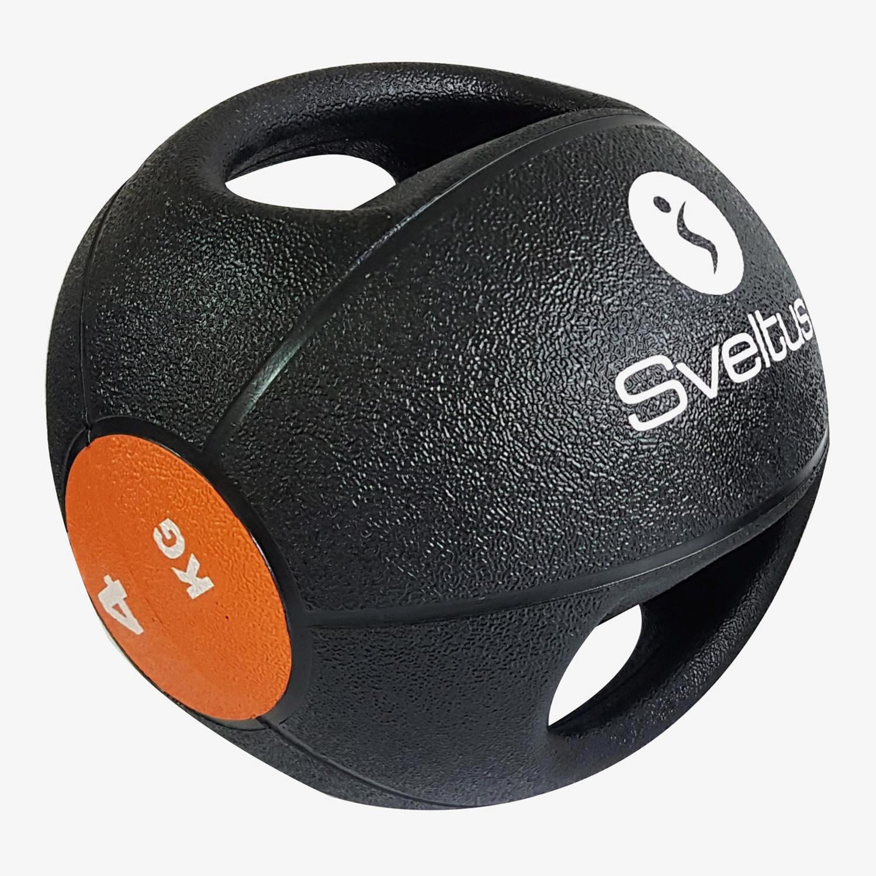 Balón Medicinal 4kg Sveltus - negro - Balón Fitness