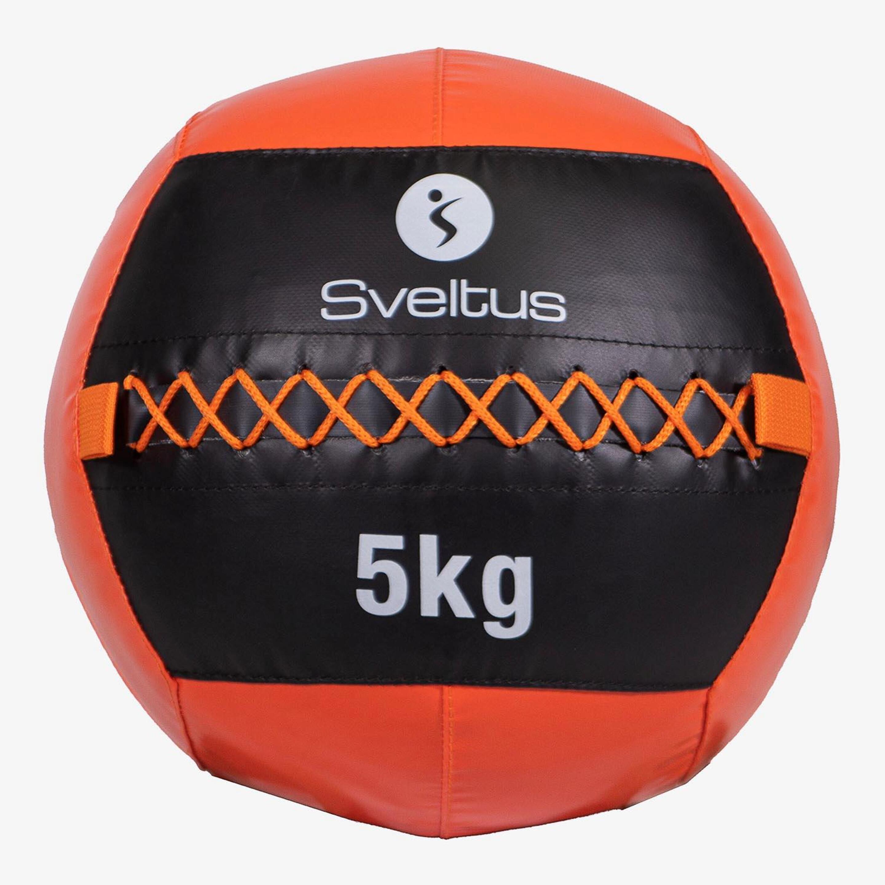 Wall Ball 5kg Sveltus - naranja - Balón Fitness