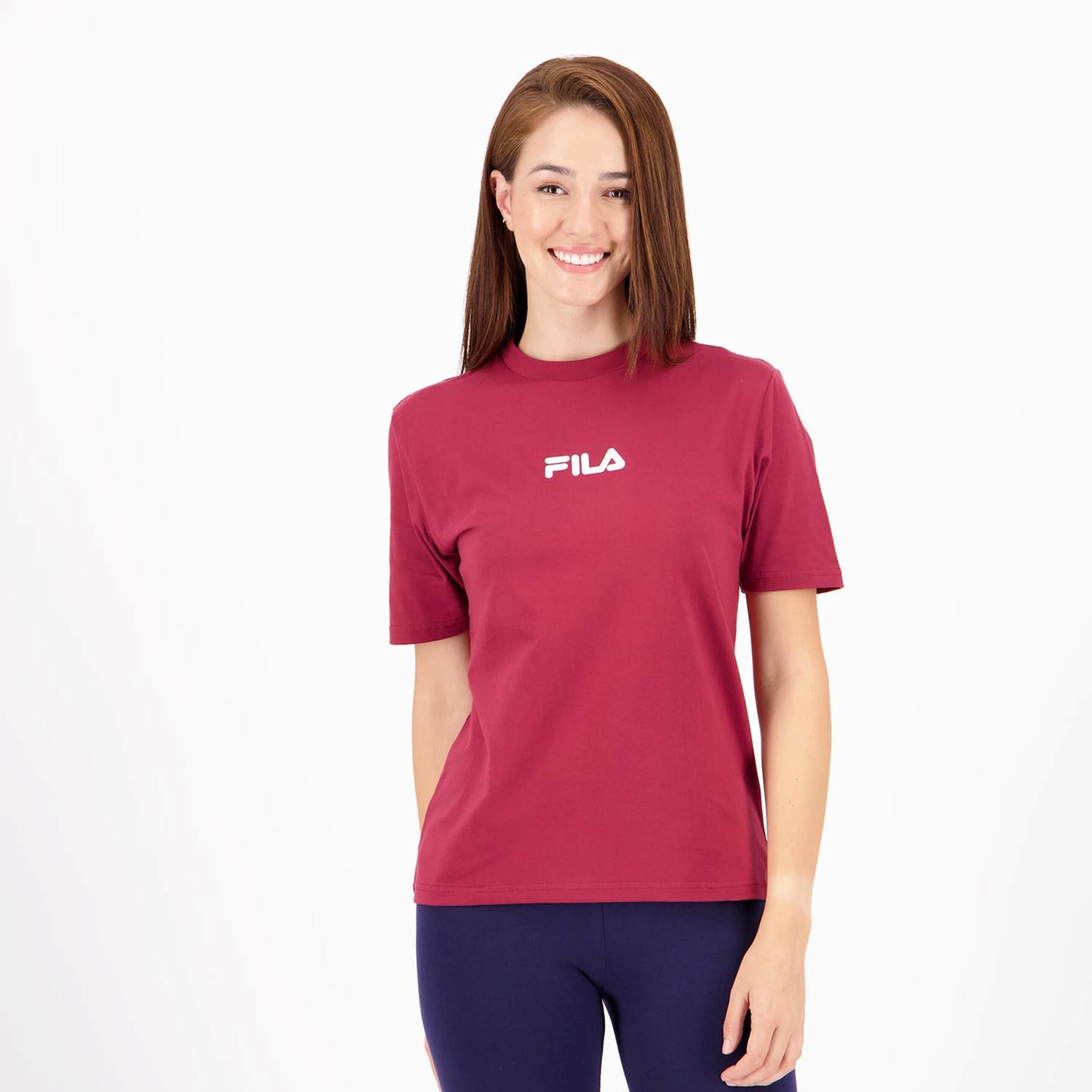 Fila Praise - rojo - T-shirt Mulher