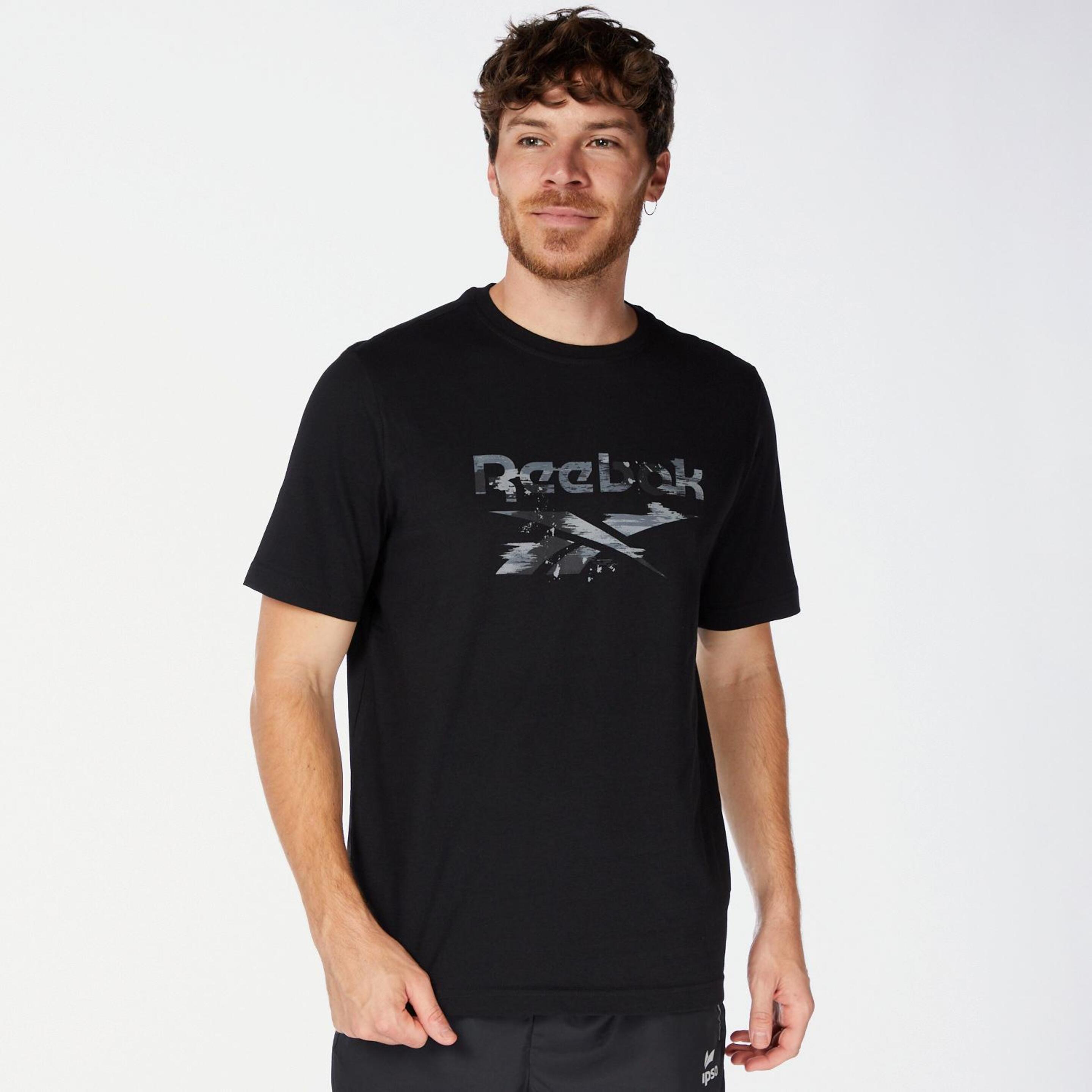 Camiseta Reebok - negro - Camiseta Hombre
