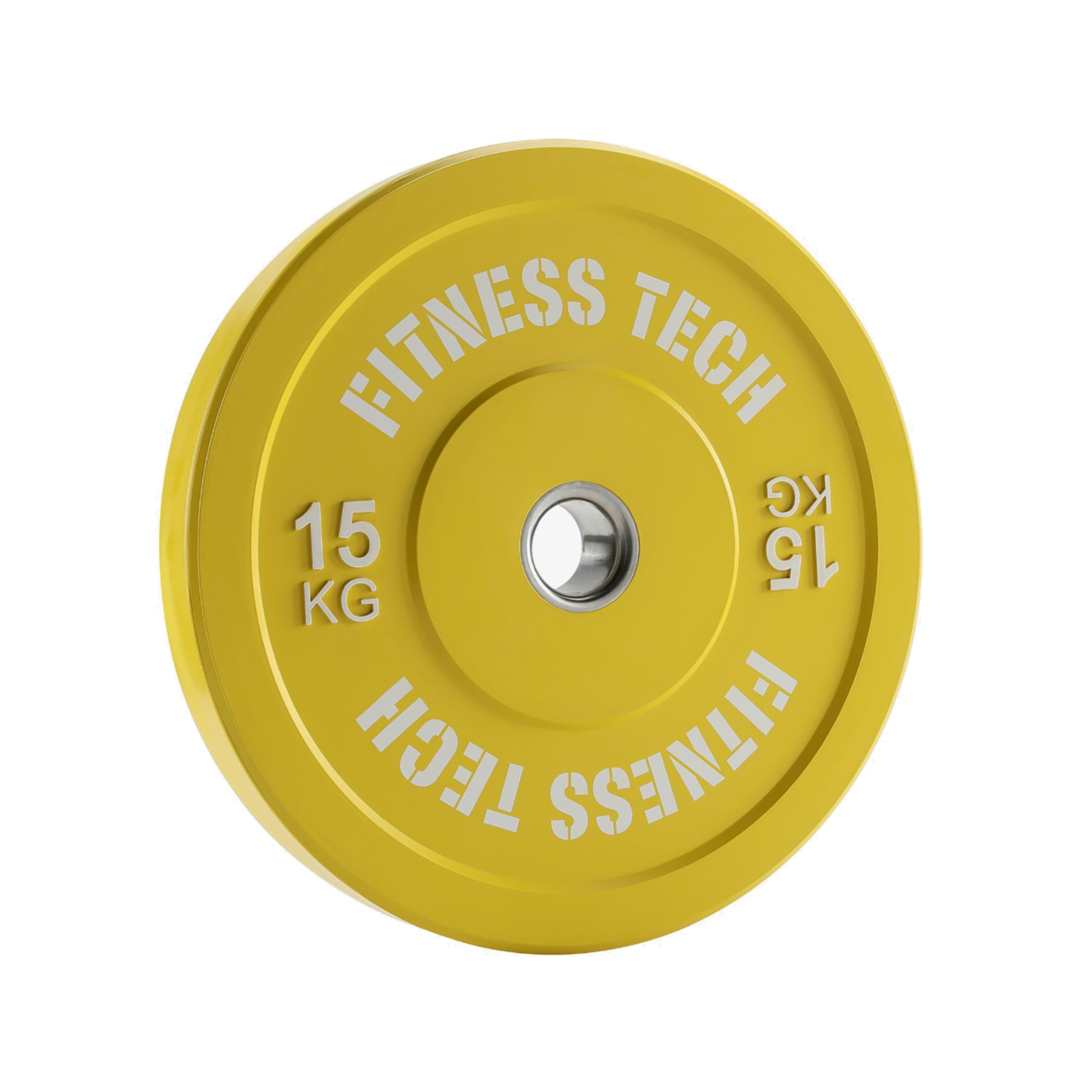 Disco Olímpico Fitness Tech - amarillo - Disco Olímpico Ginásio 50mm 15kg