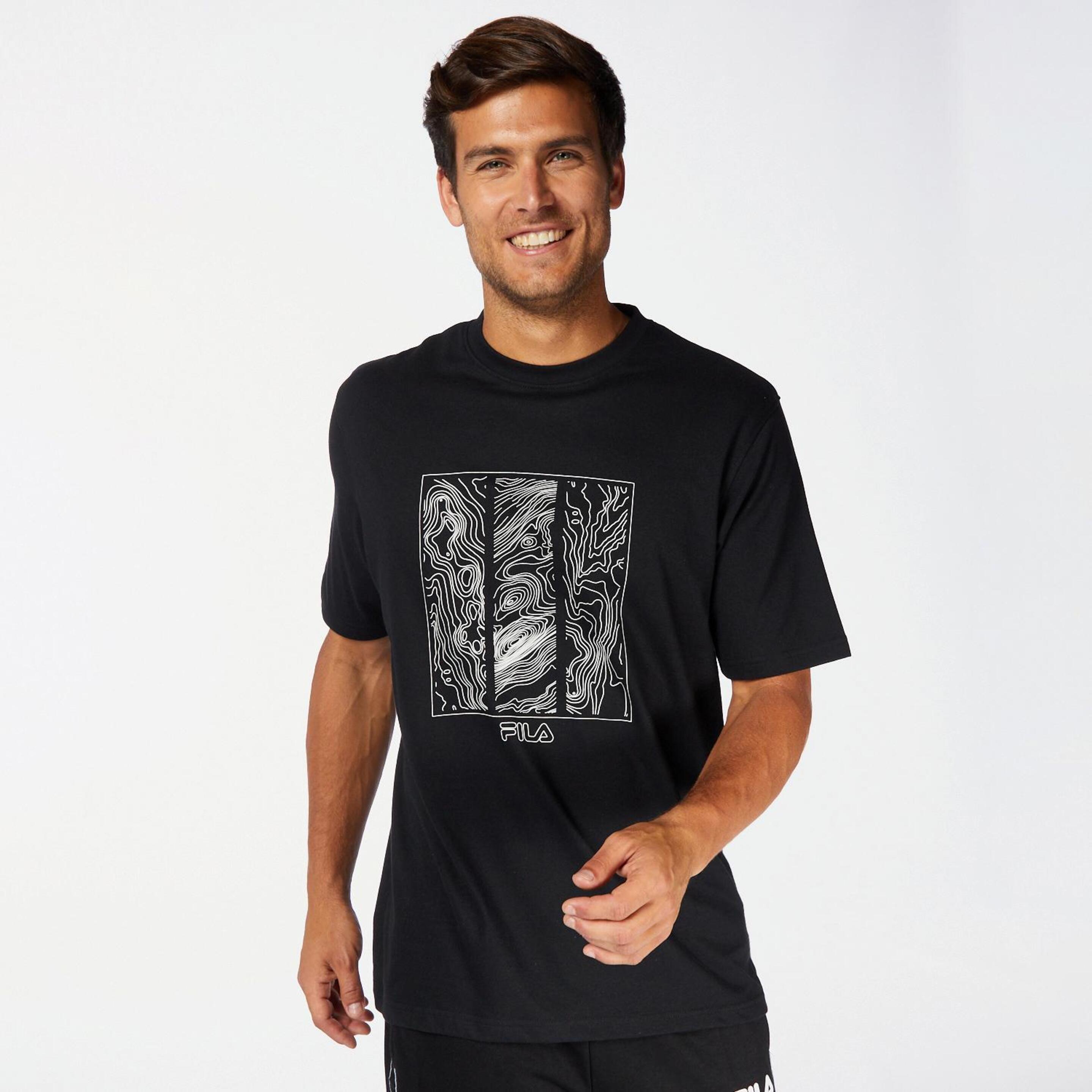 Fila Shard - negro - Camiseta Hombre