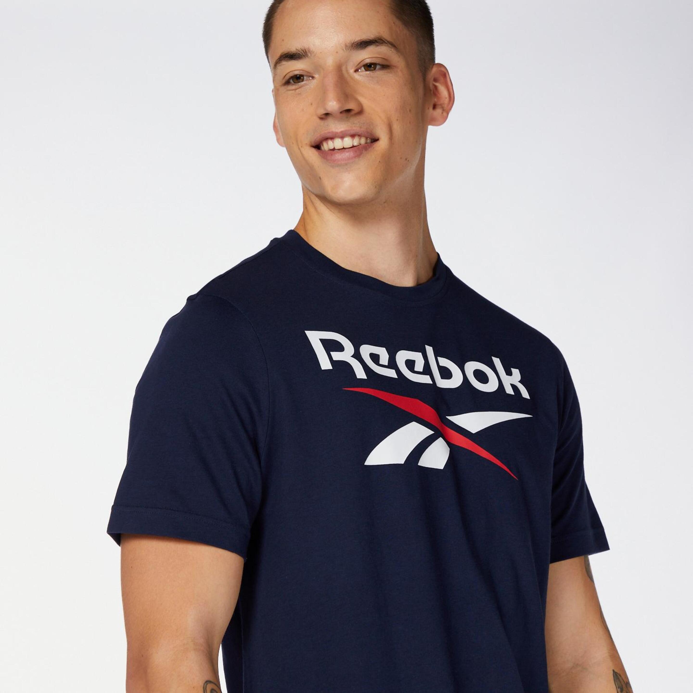 Reebok Biglogo - Marino - Camiseta Hombre