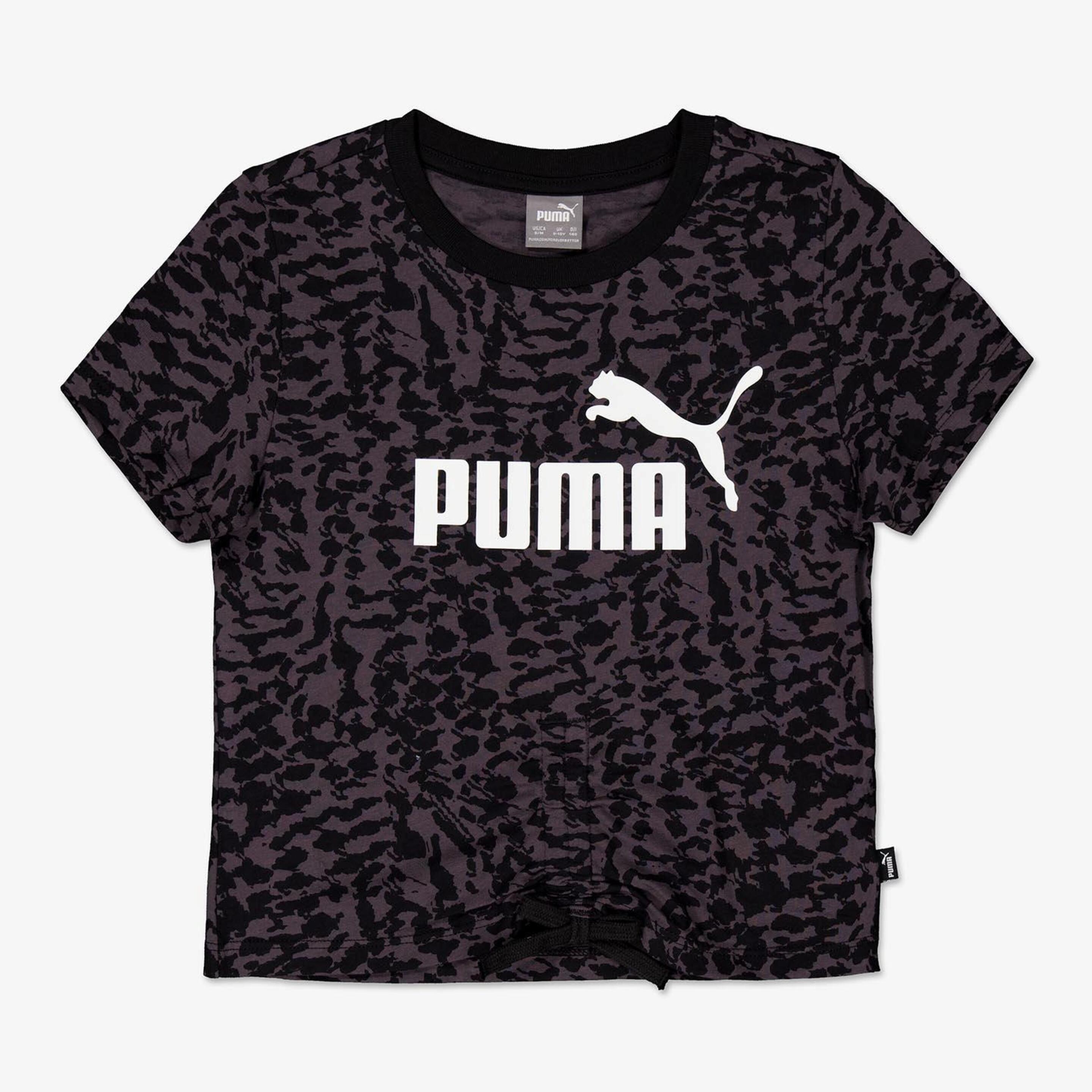 Puma Animal Print - negro - T-shirt Rapariga