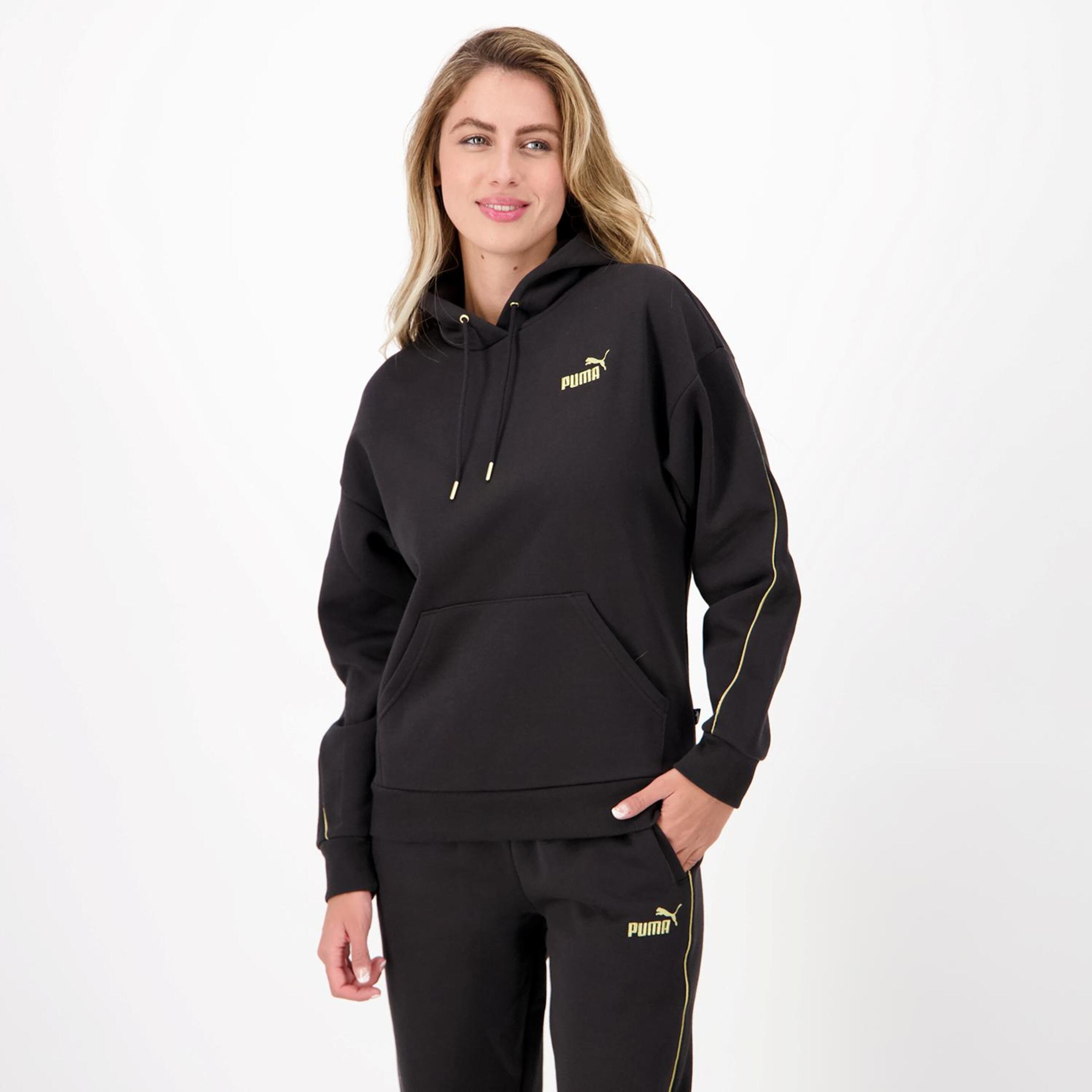 Puma Essentials Gold - negro - Sweatshirt Capuz Mulher