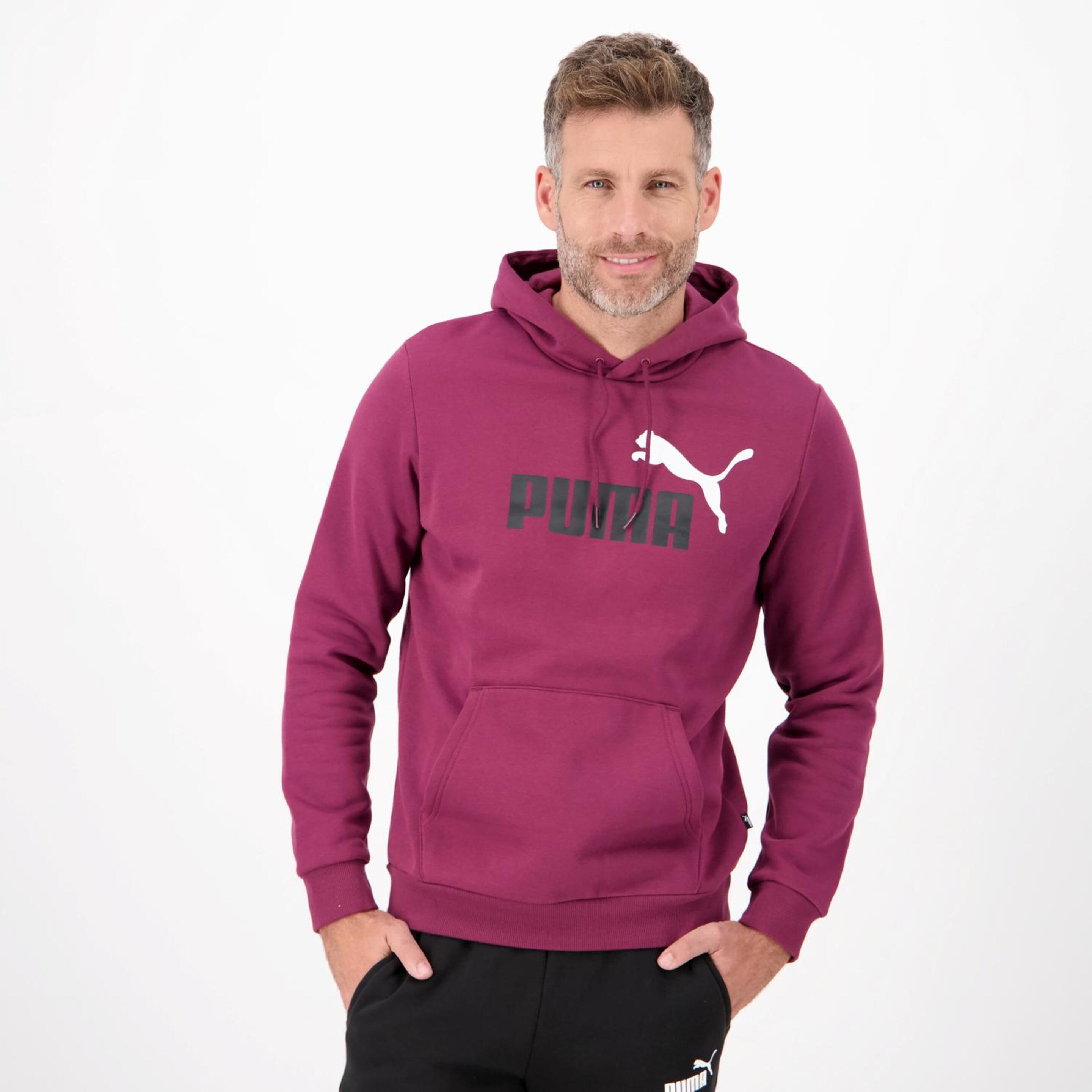 Puma Essentials - rojo - Sweatshirt Capuz Homem
