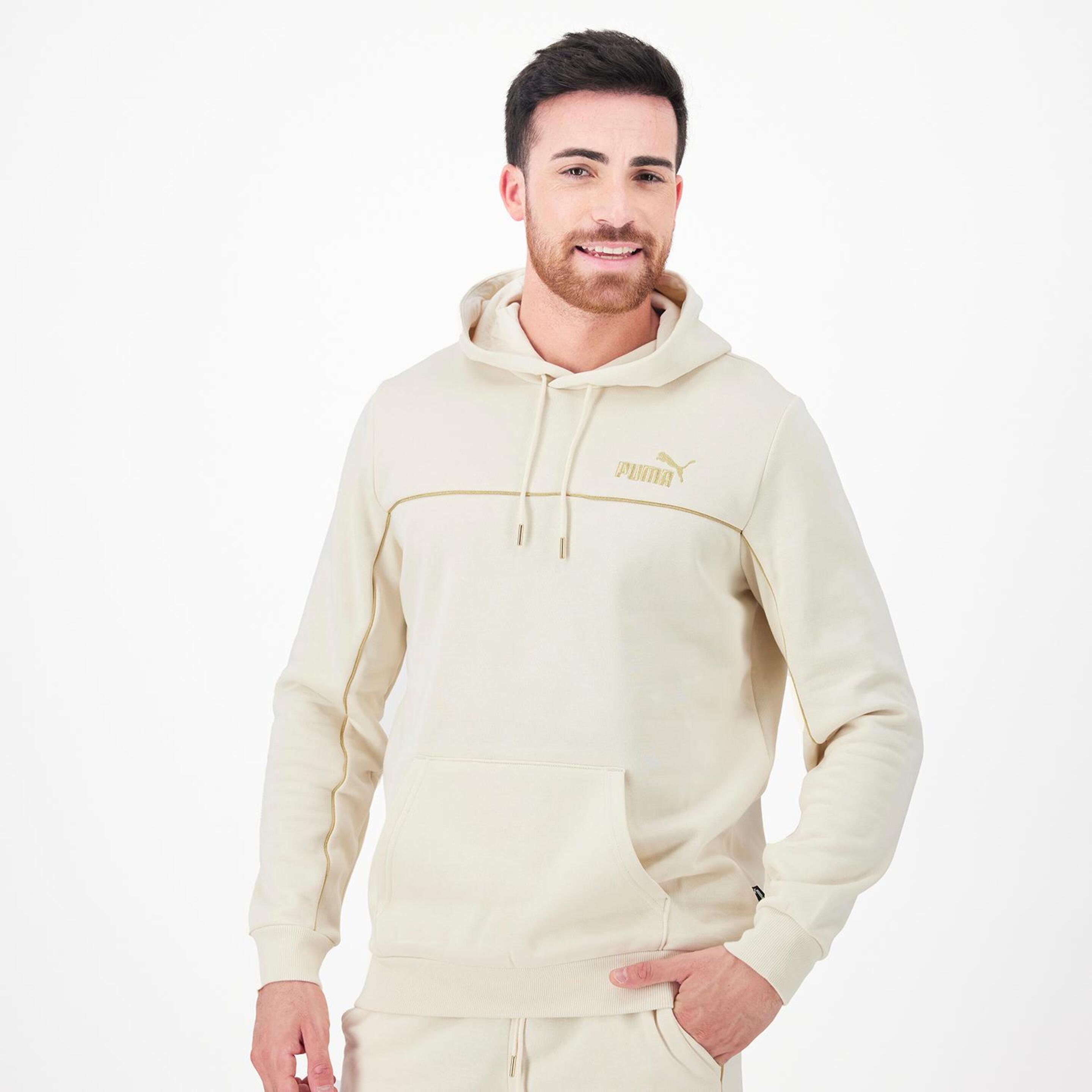 Puma Minimal Gold - blanco - Sweatshirt Capuz Homem
