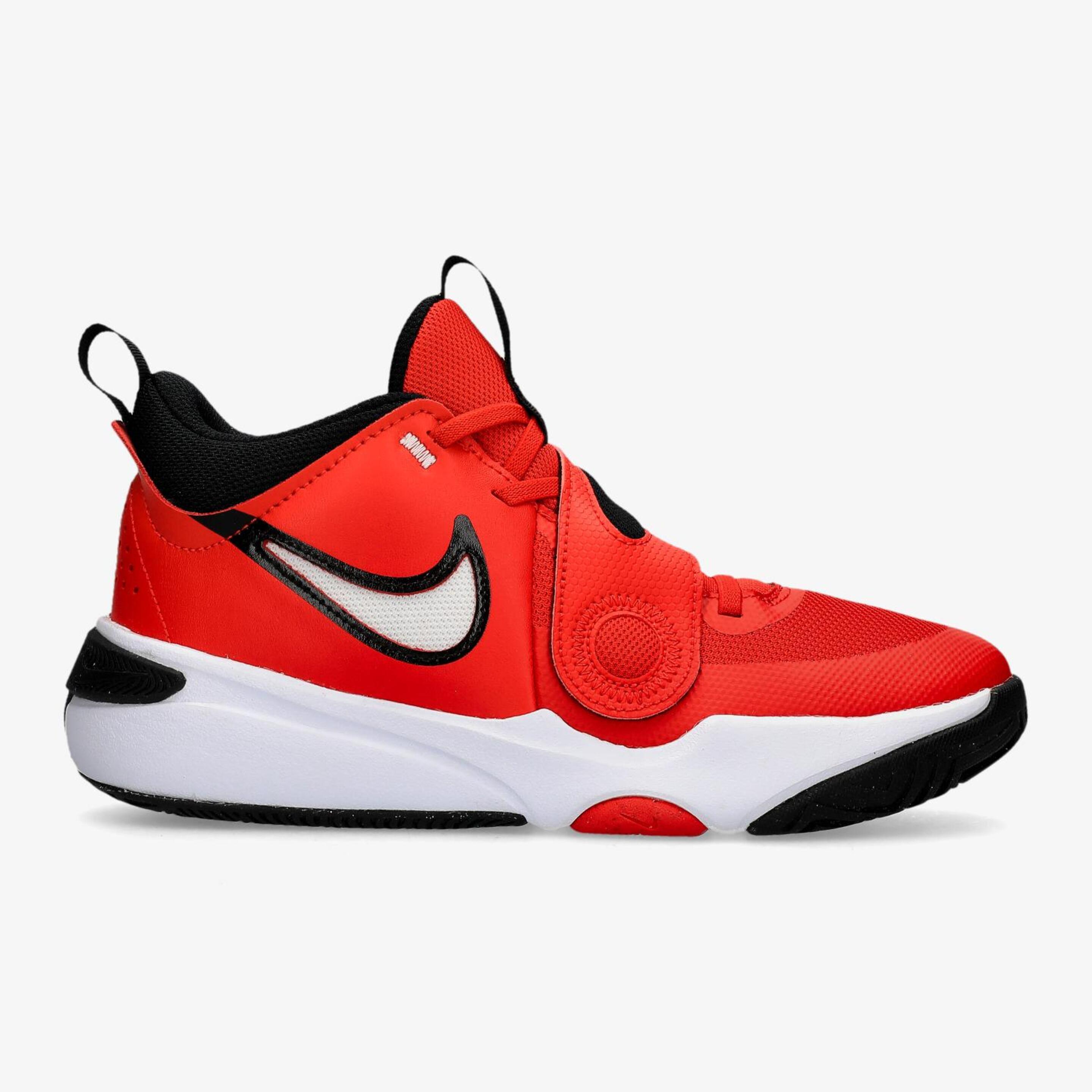 Nike Team Hustle - rojo - Botas Baloncesto Niño