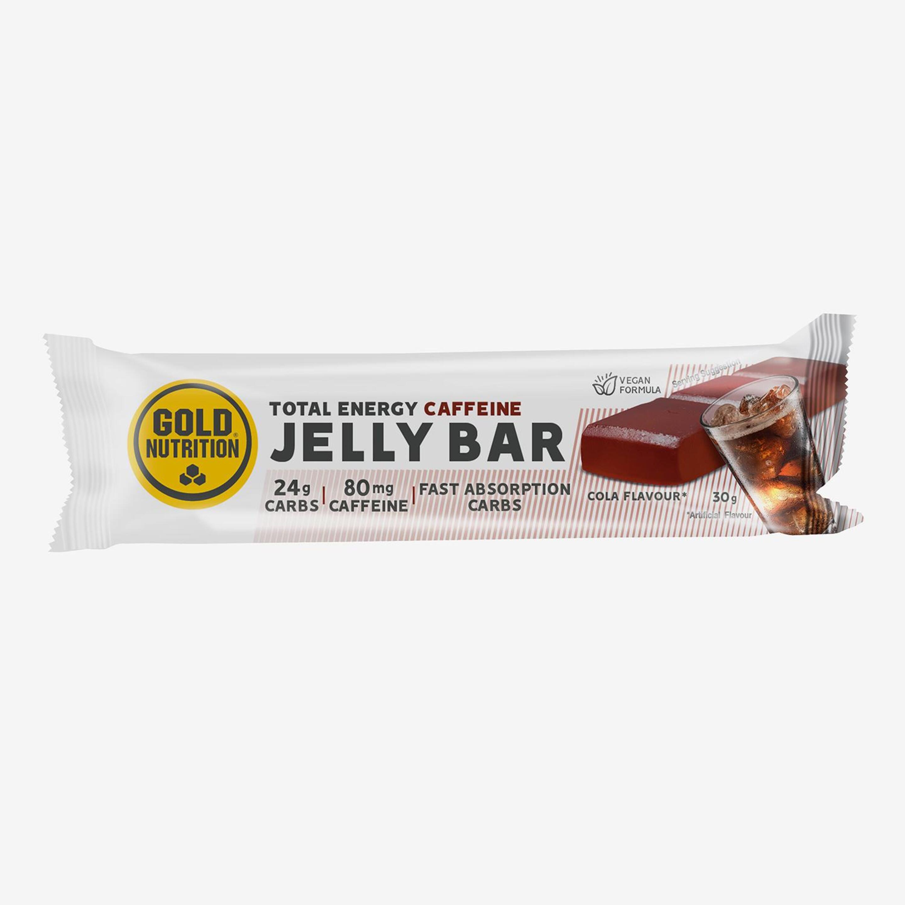 Gold Nutrition Jelly Cafeína 30g - Barrita Energética