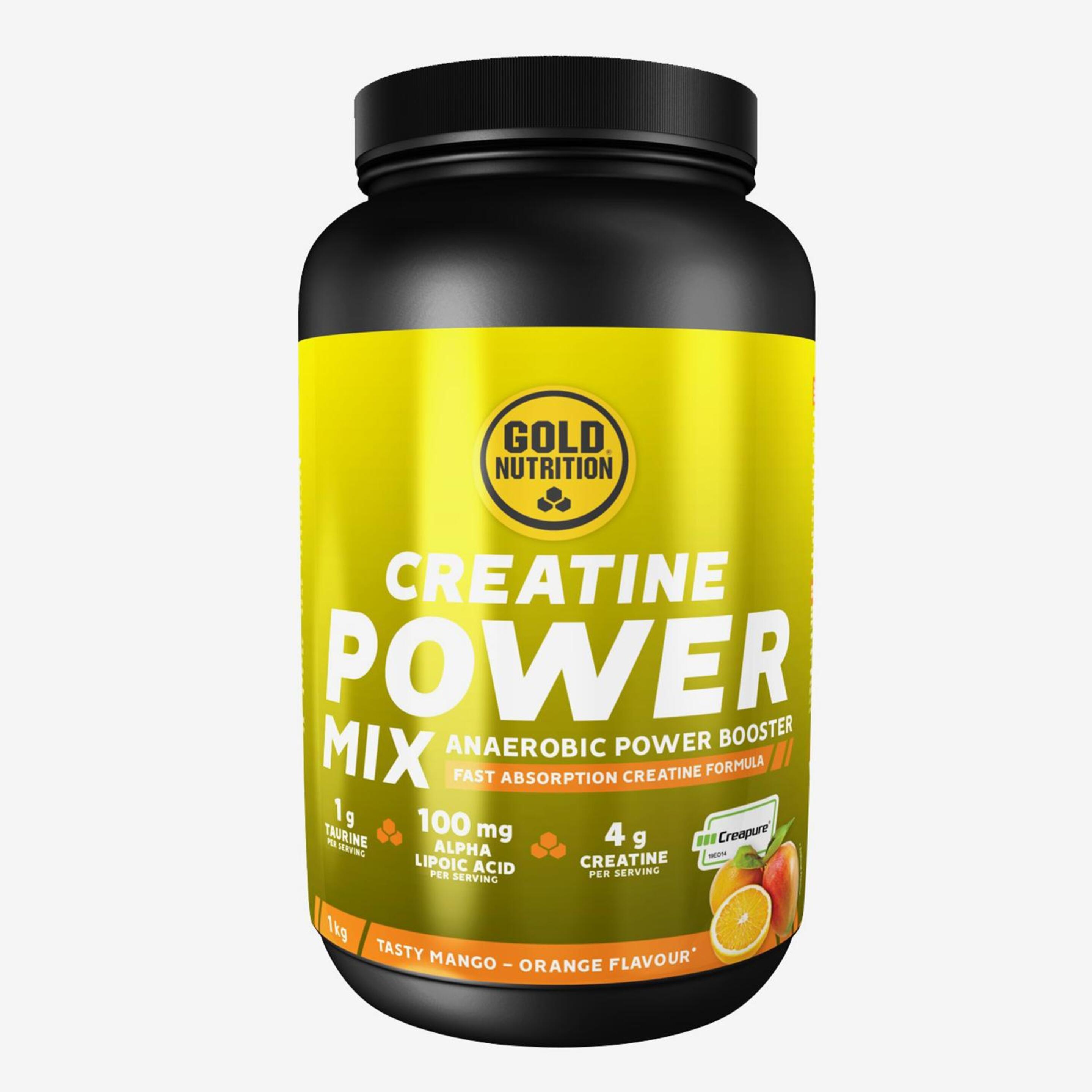 Goldnutrition Creatine Power Mix - Único - Creatina Laranja Mango 1kg | Sport Zone MKP