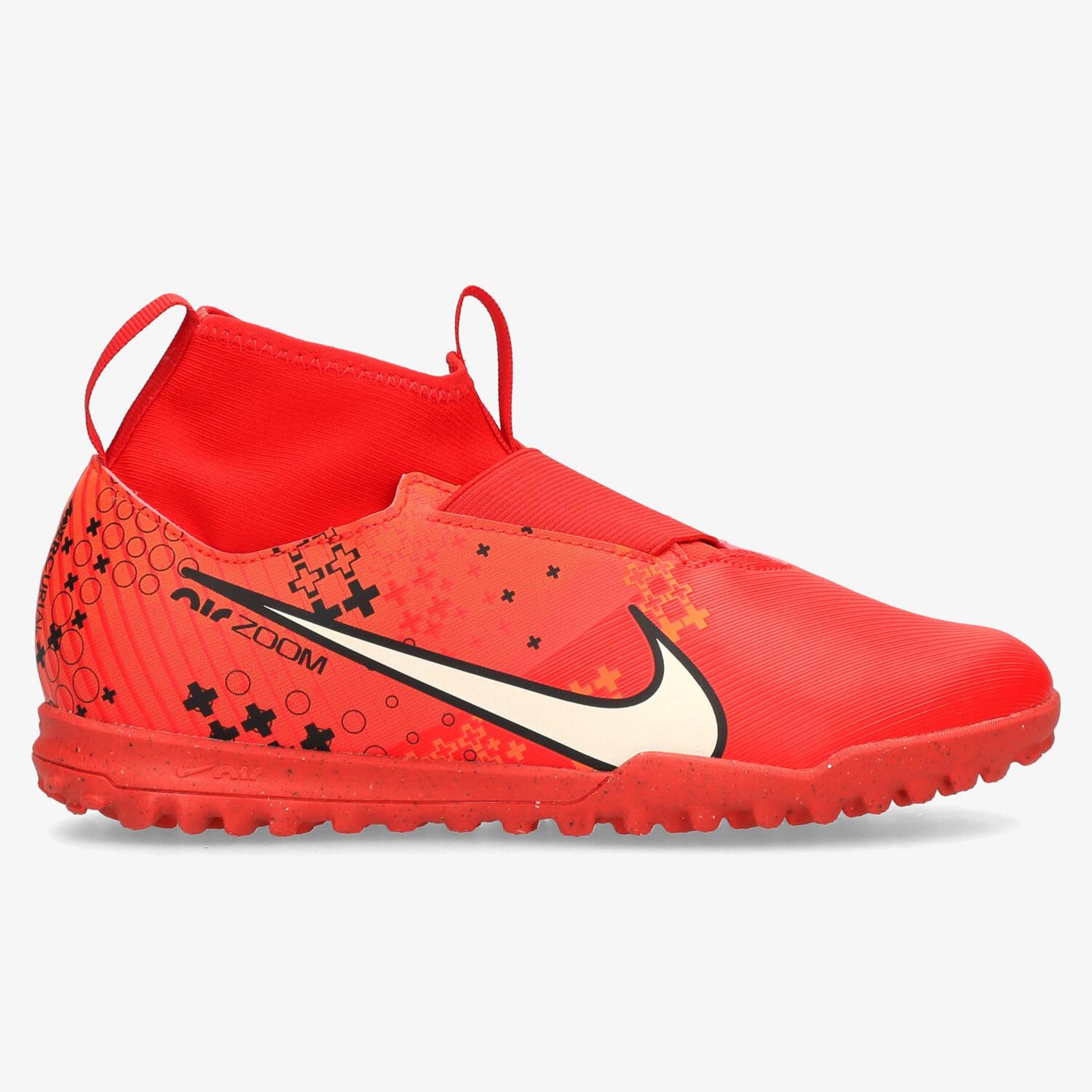 Nike Mercurial Turf - rojo - Botas Fútbol Niños