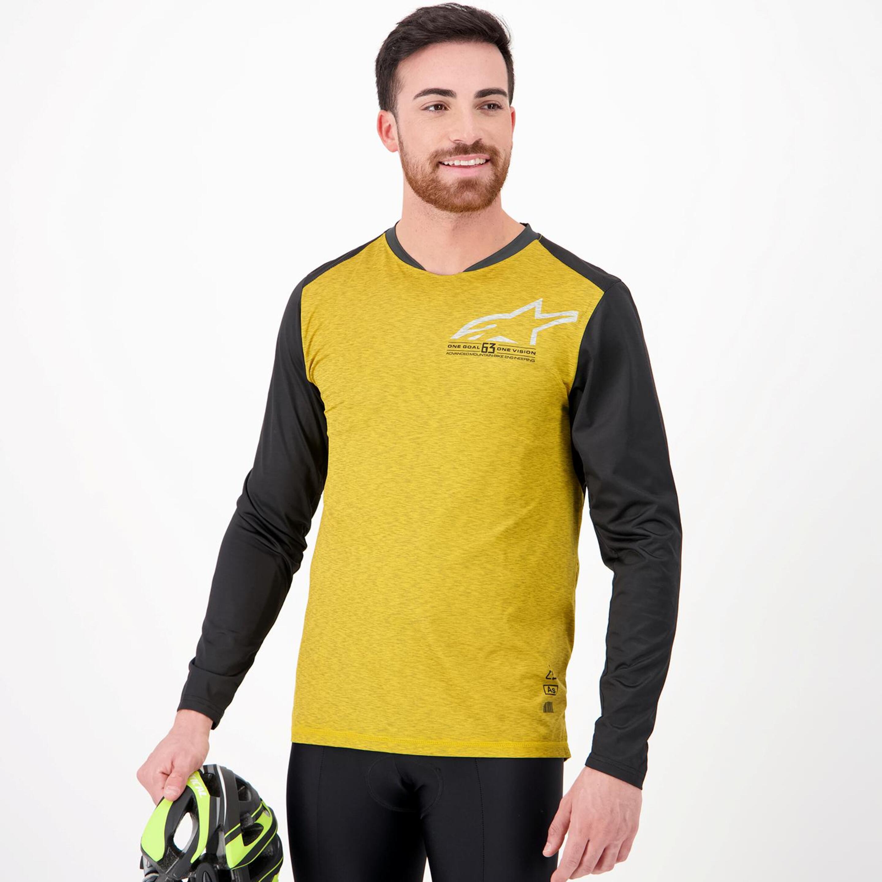 Alpinestars 6 V2 - amarillo - Jersey Ciclismo Homem