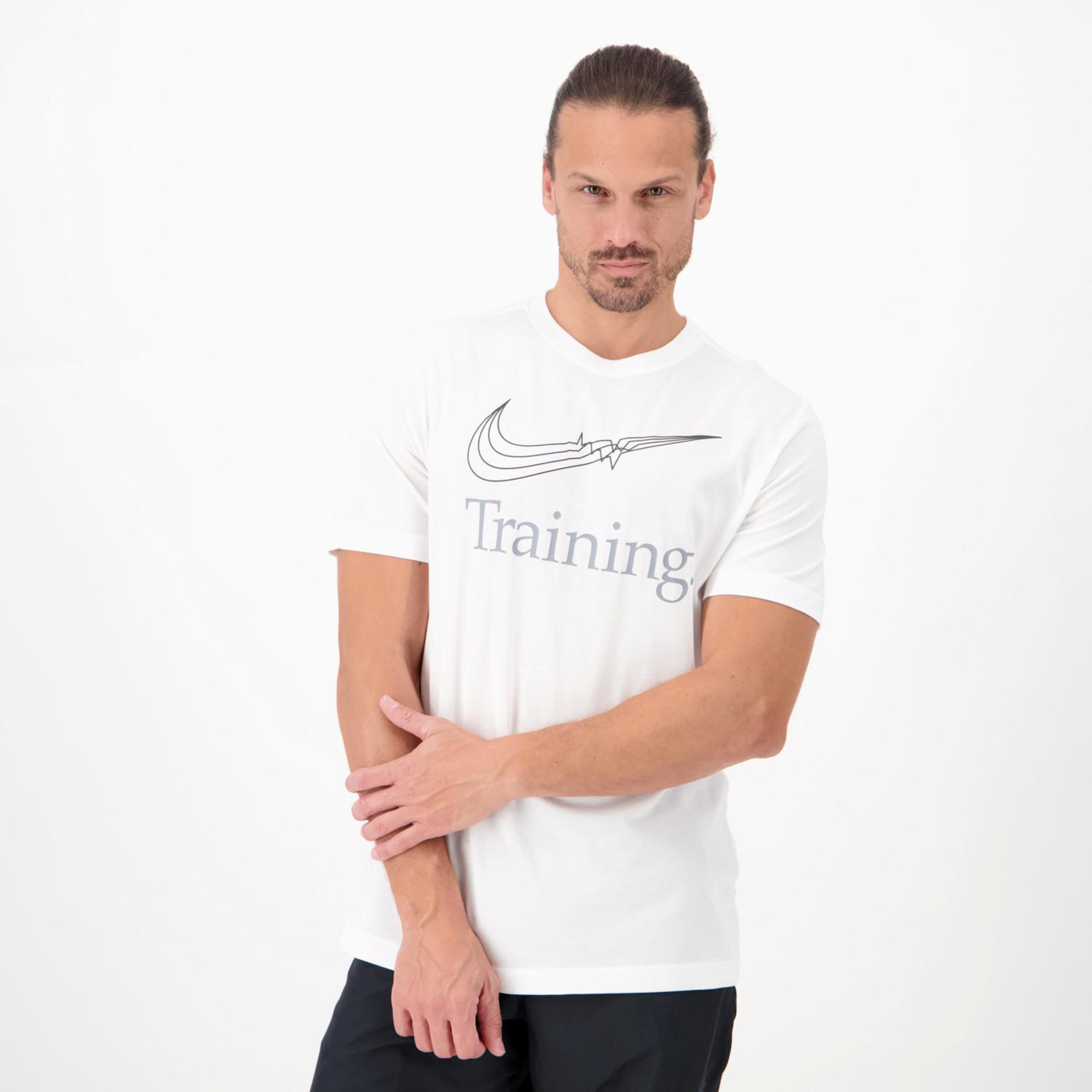 Nike Dri-fit - blanco - Camiseta Running Hombre