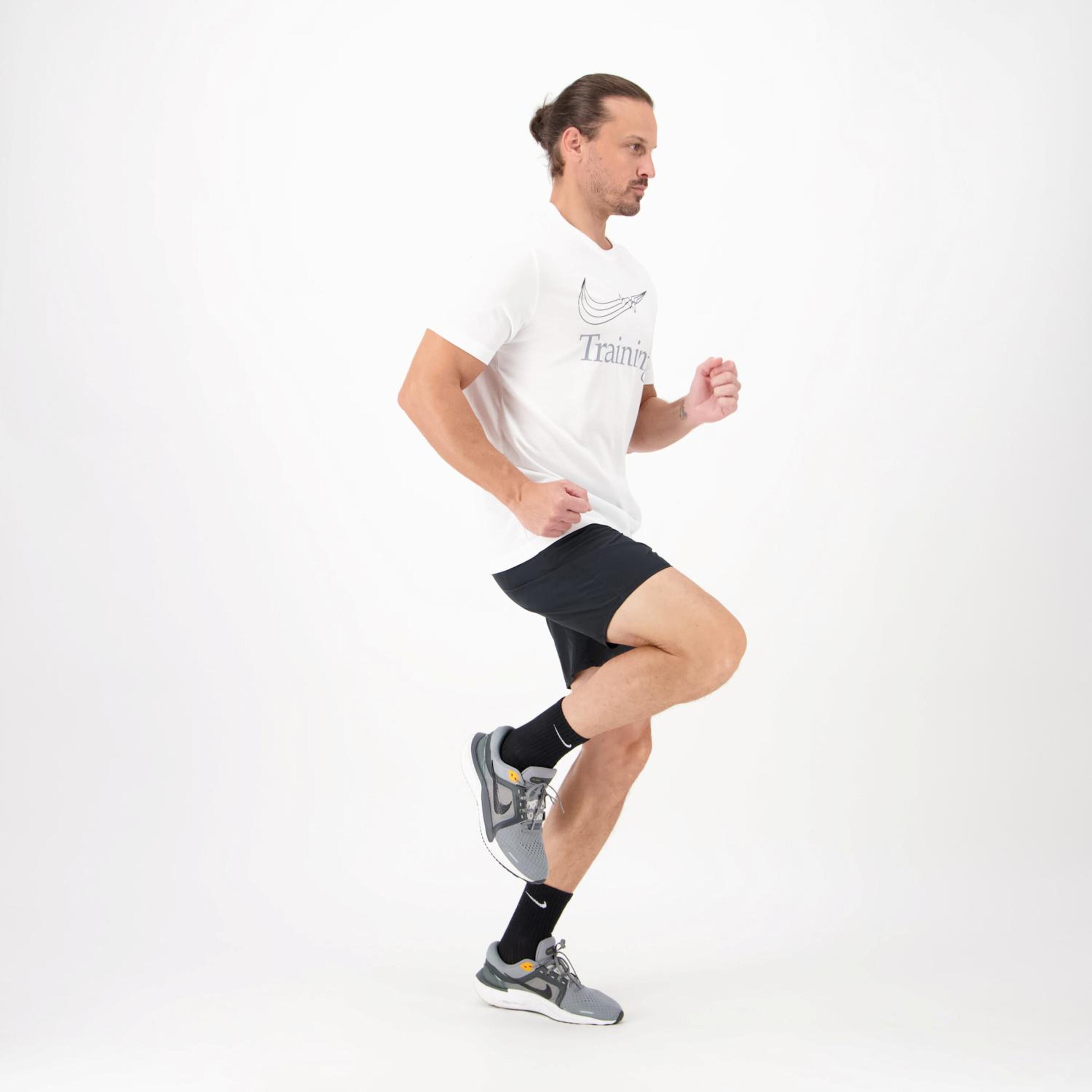 Nike Dri-FIT - Blanco - Camiseta Running Hombre