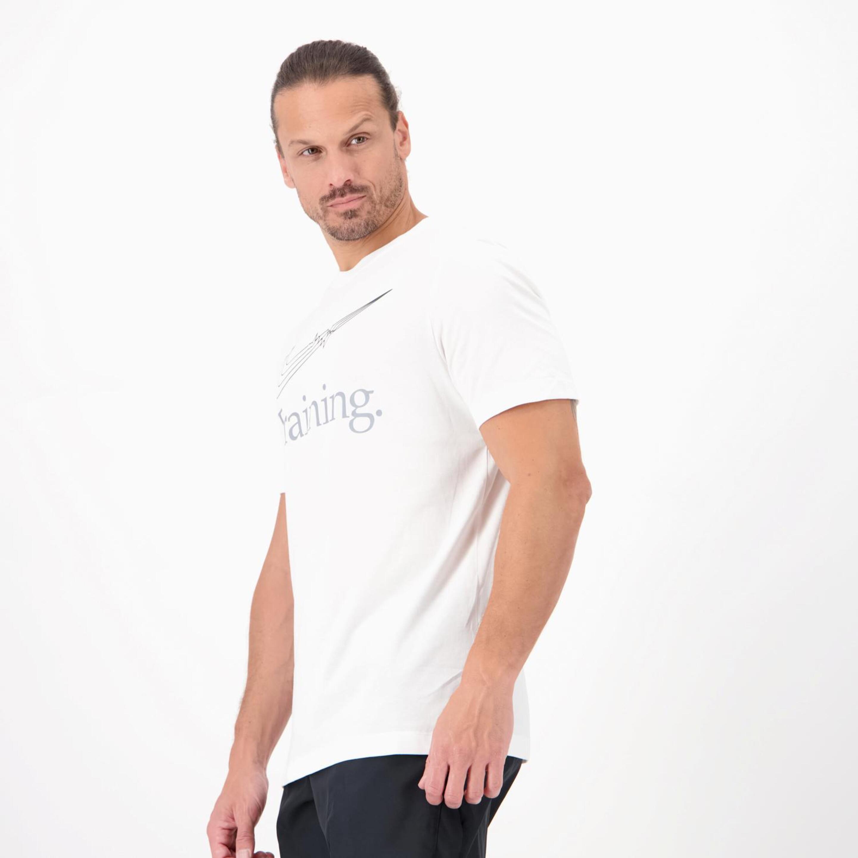Nike Dri-FIT - Blanco - Camiseta Running Hombre