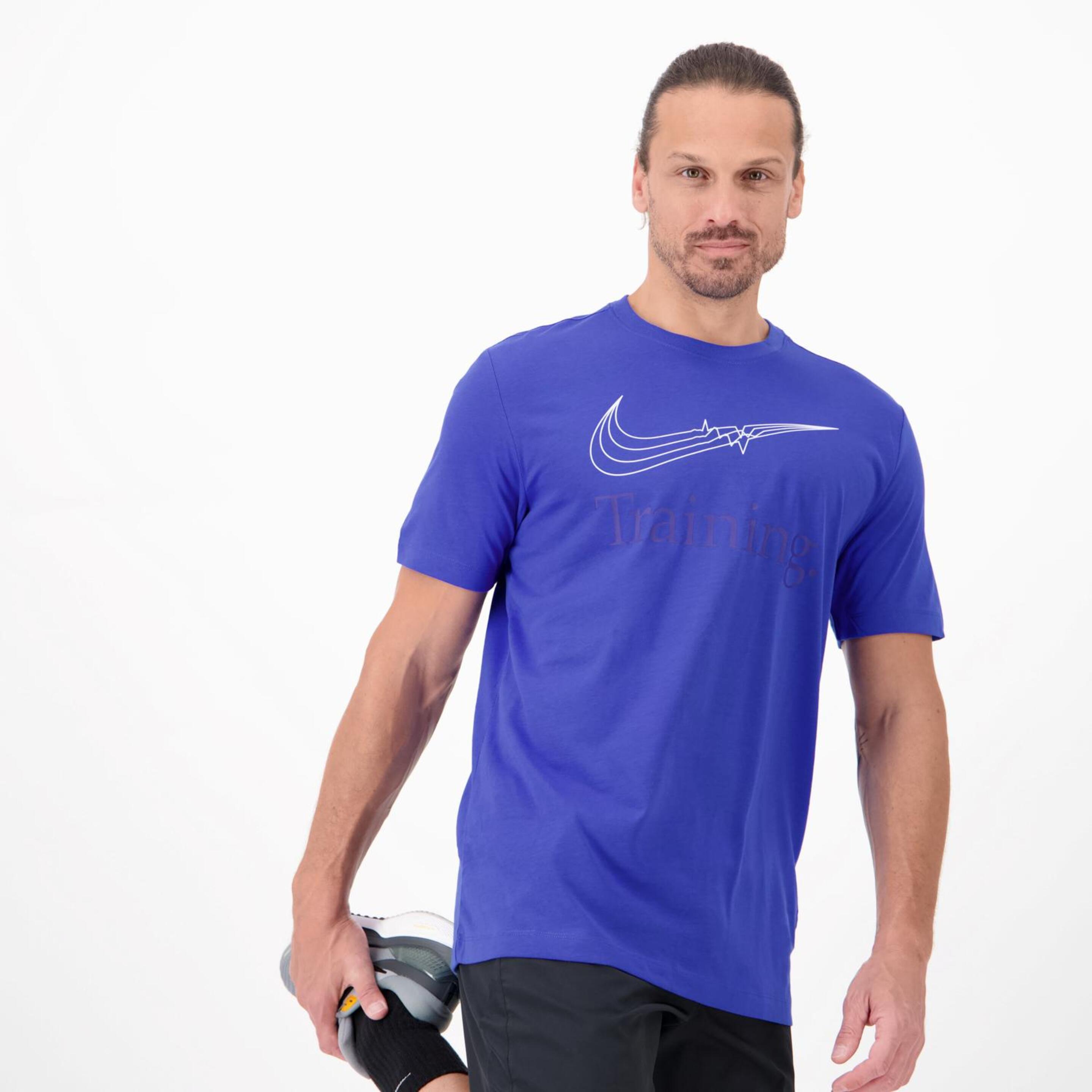 Nike Dri-FIT - Azul - Camiseta Running Hombre