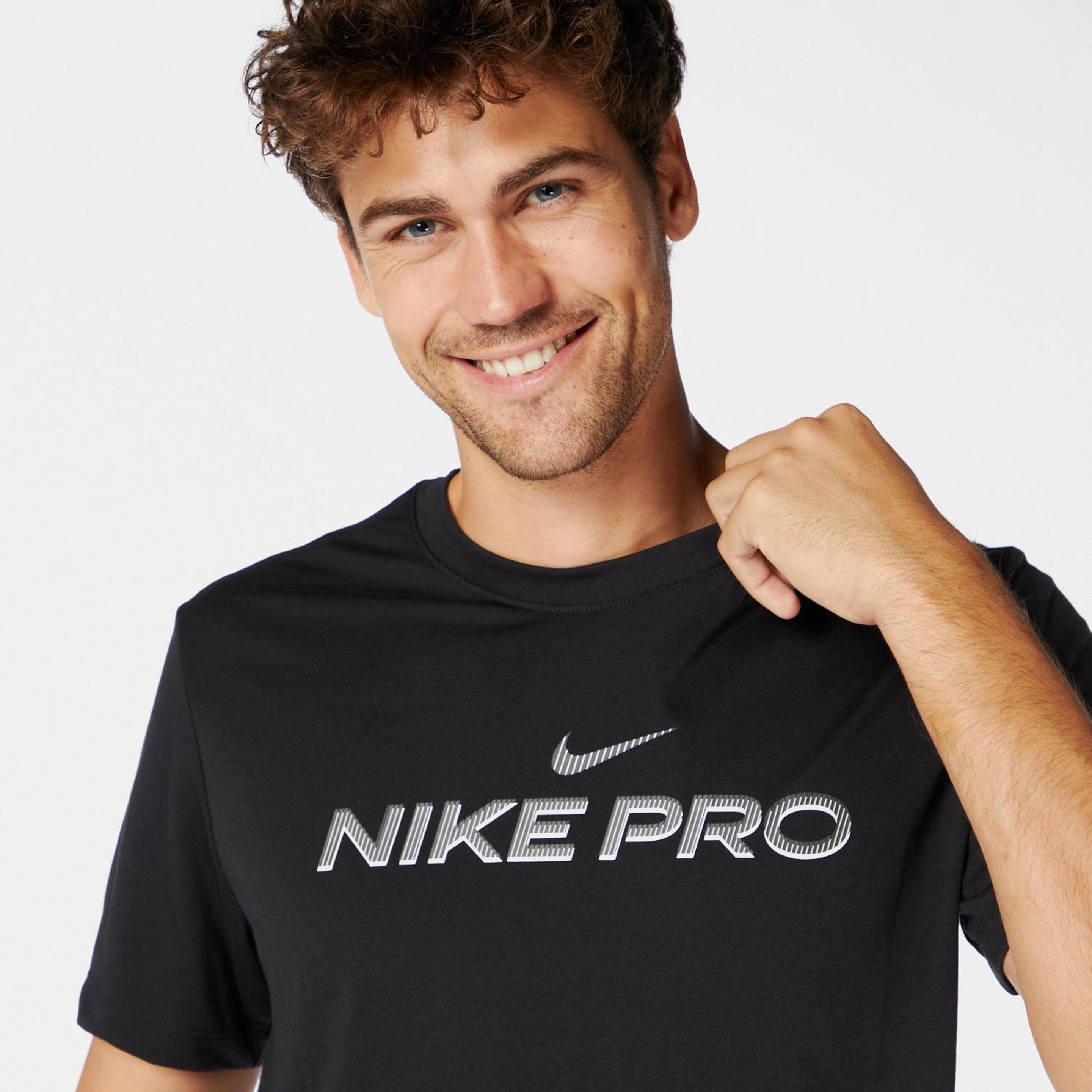 Nike Pro Dri-FIT - Negro - Camiseta Running Hombre
