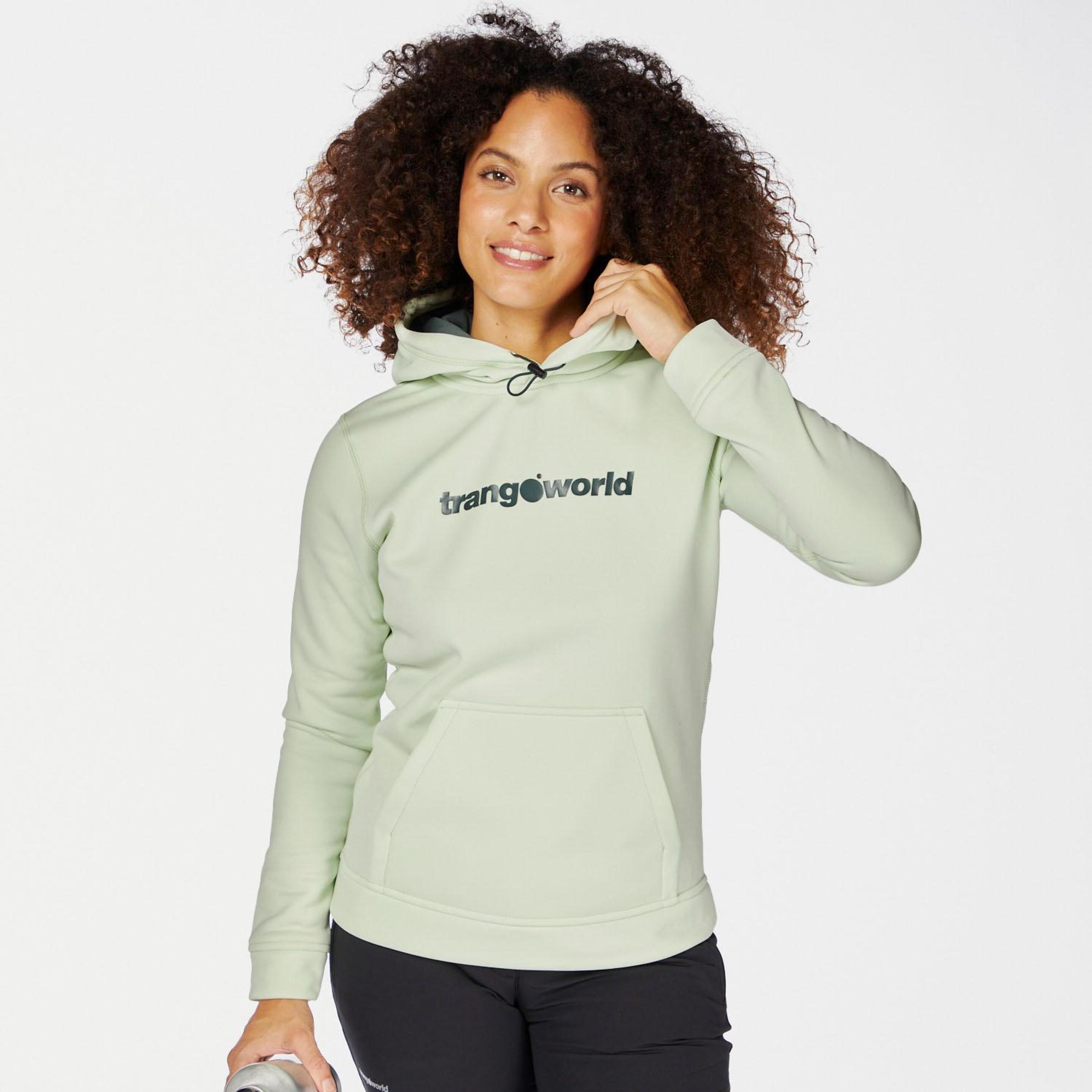 Trangoworld Poppi - verde - Sweatshirt Montanha Mulher
