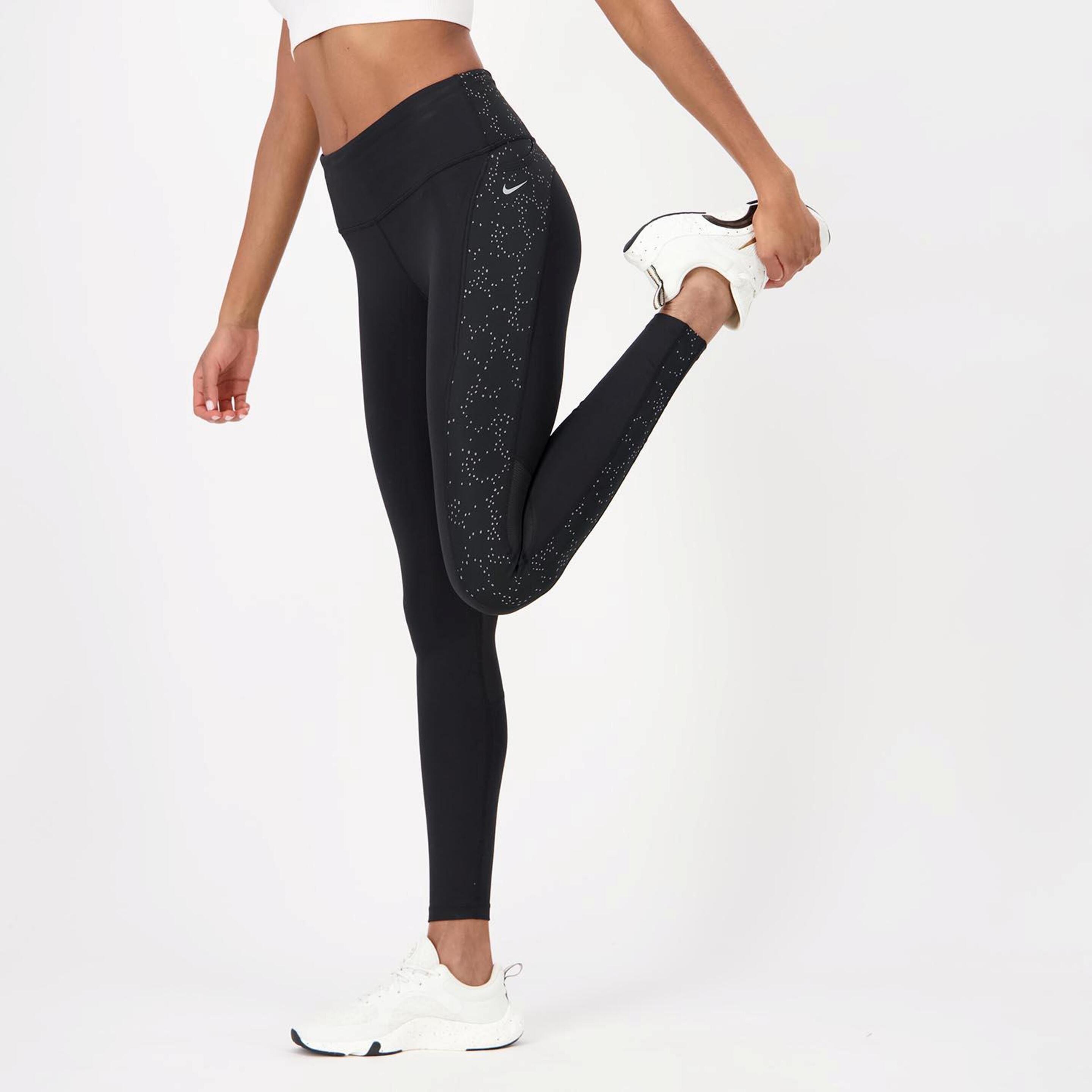 Mallas Cortas Nike - Negro - Leggings Running Mujer