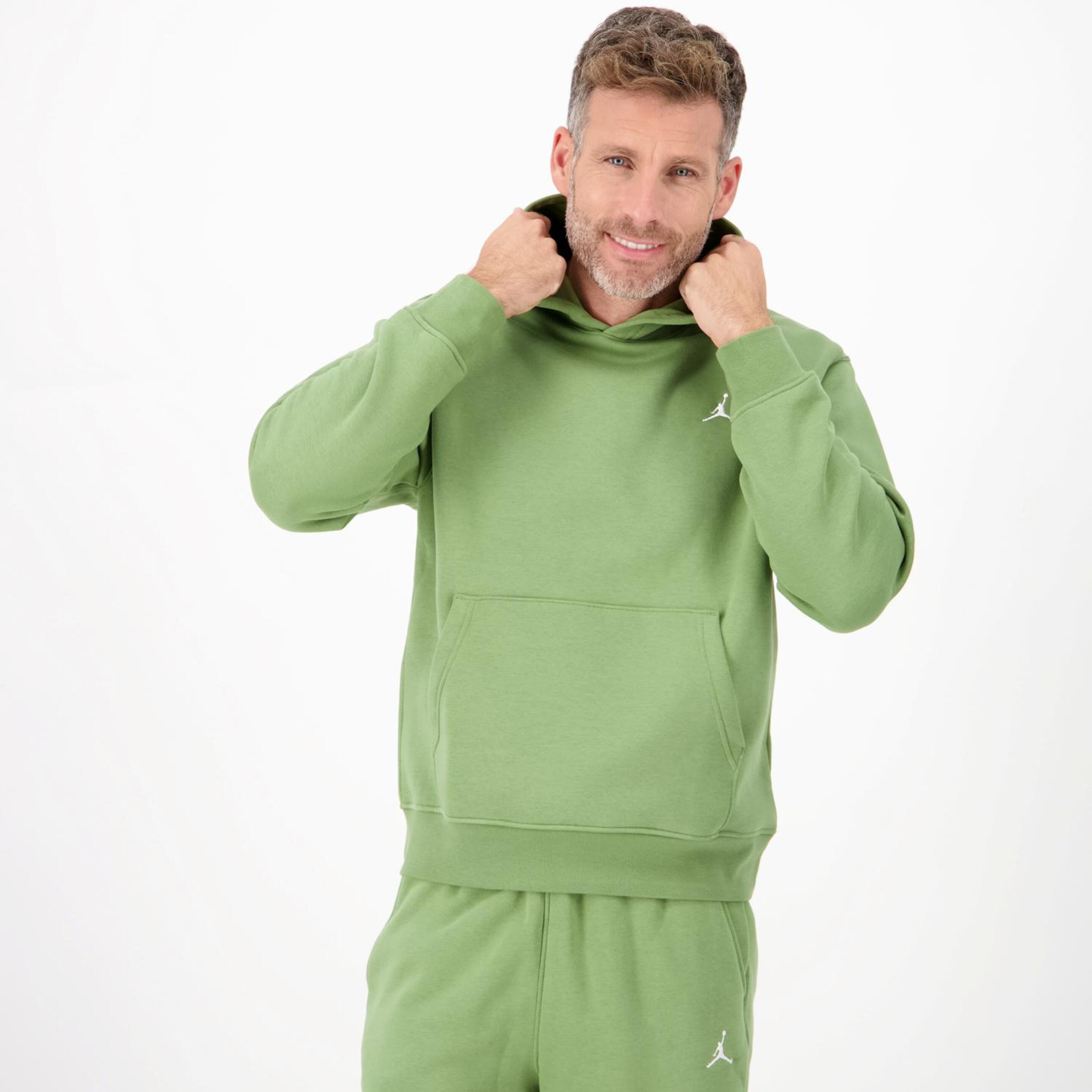 Jordan Small Logo - verde - Sudadera Capucha Hombre