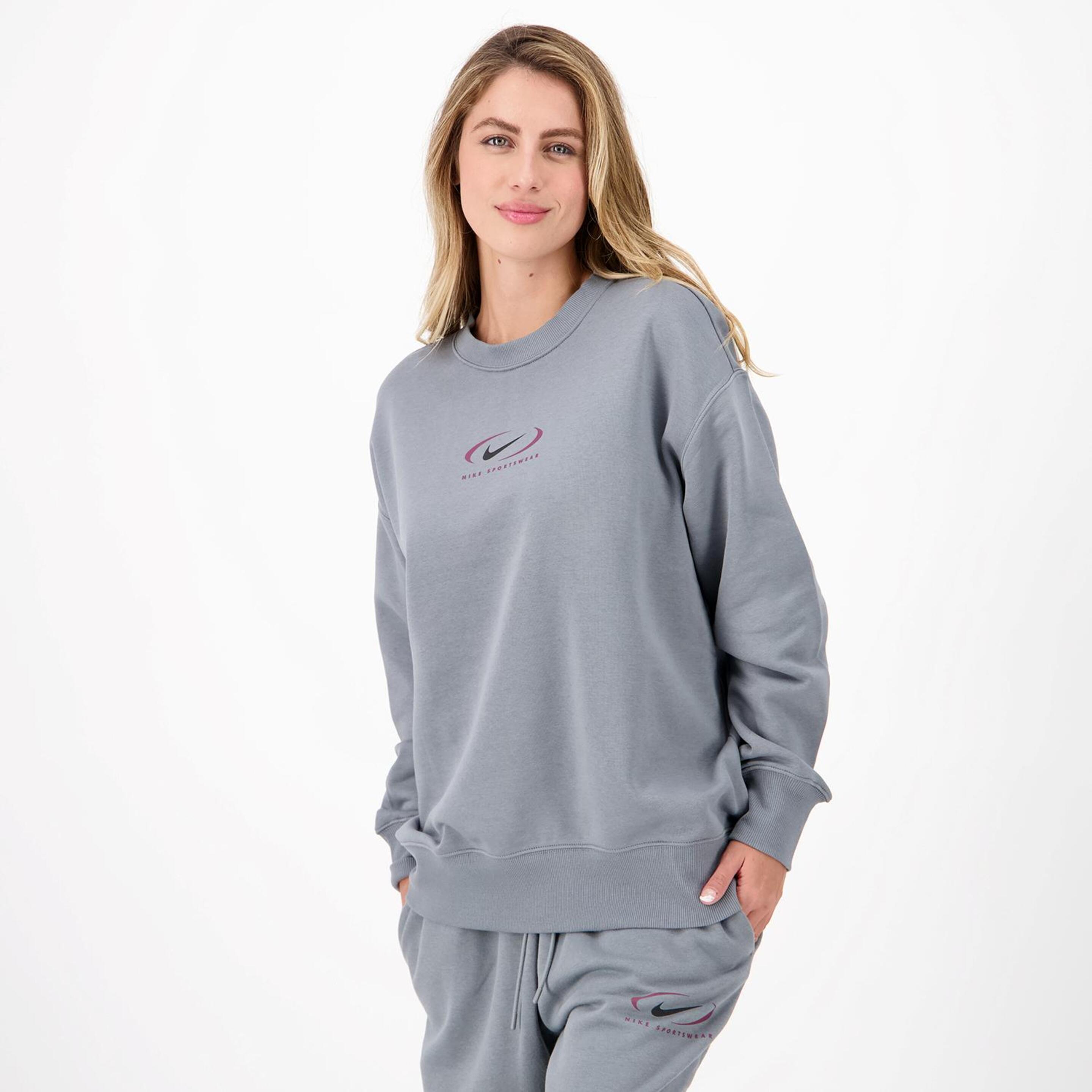 Nike Swoosh Logo - gris - Sudadera Mujer