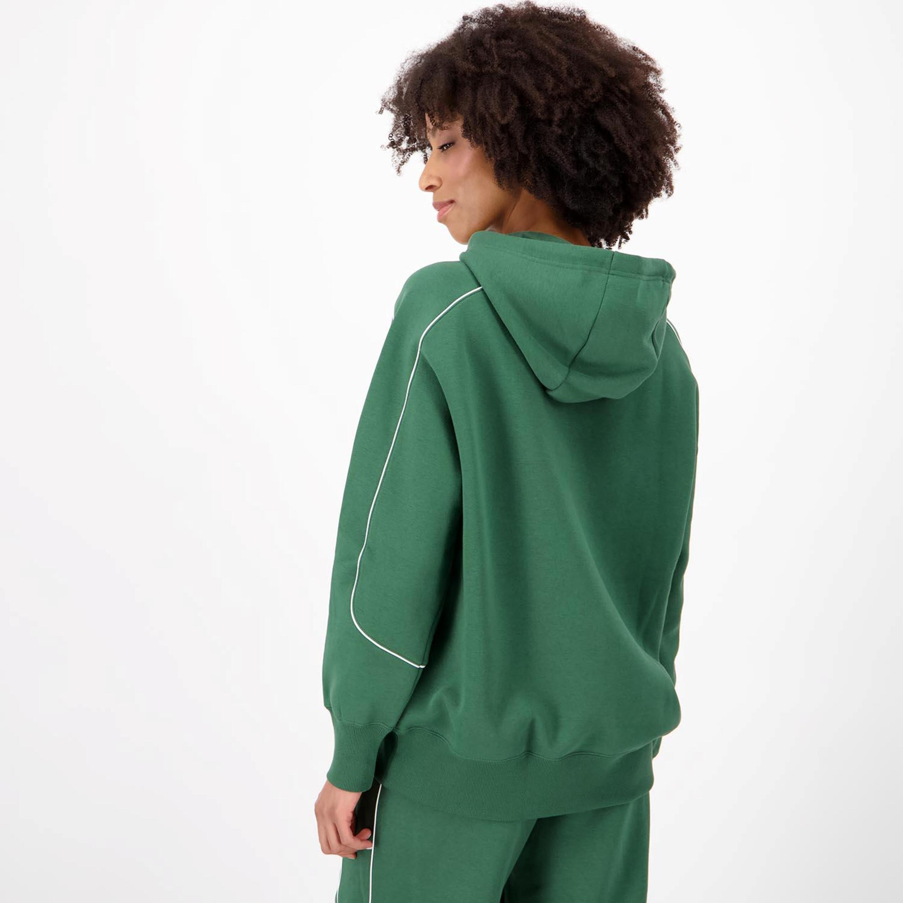 Nike Big Logo - Verde - Sudadera Capucha Mujer