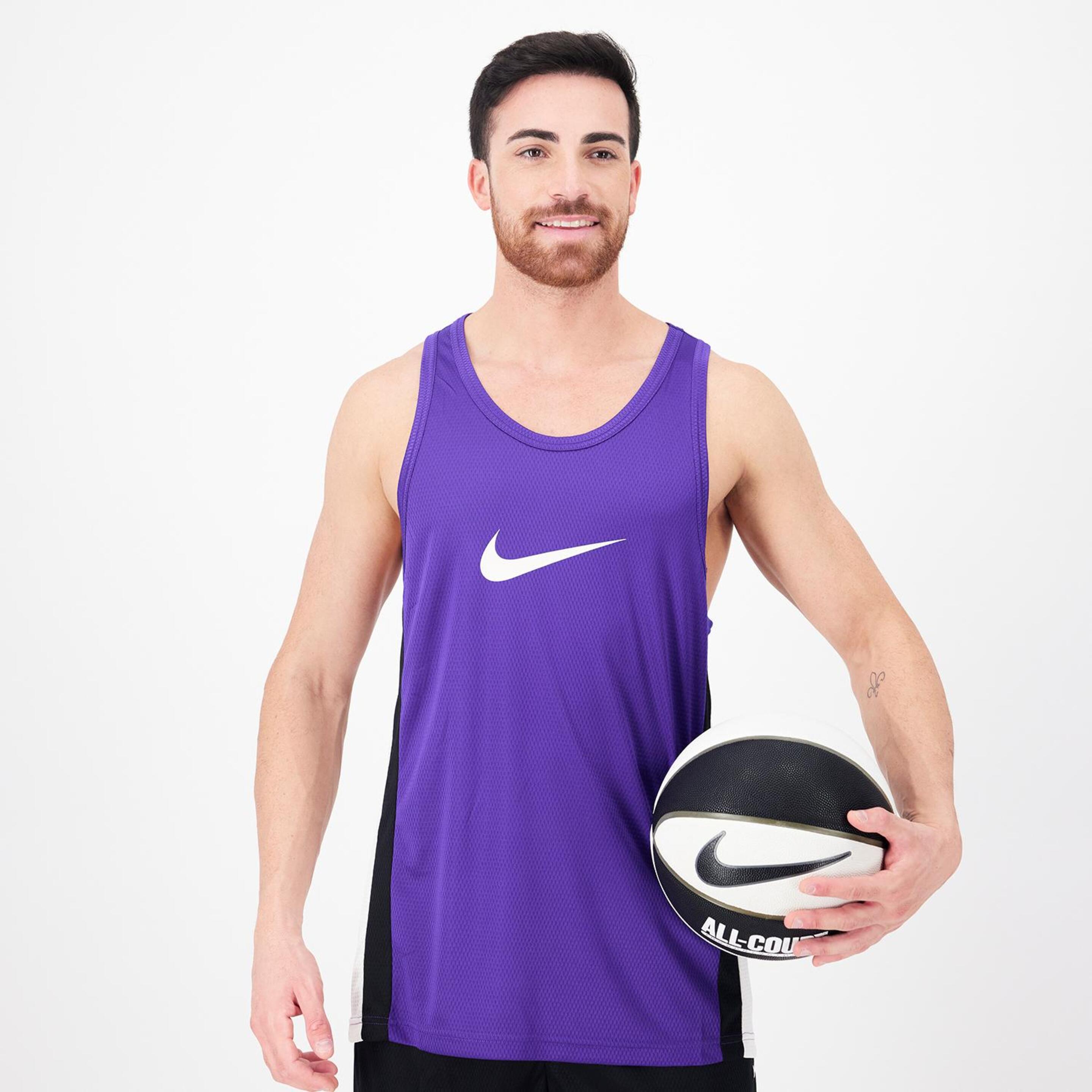 Nike Icon - morado - Camisola Basquetebol Homem