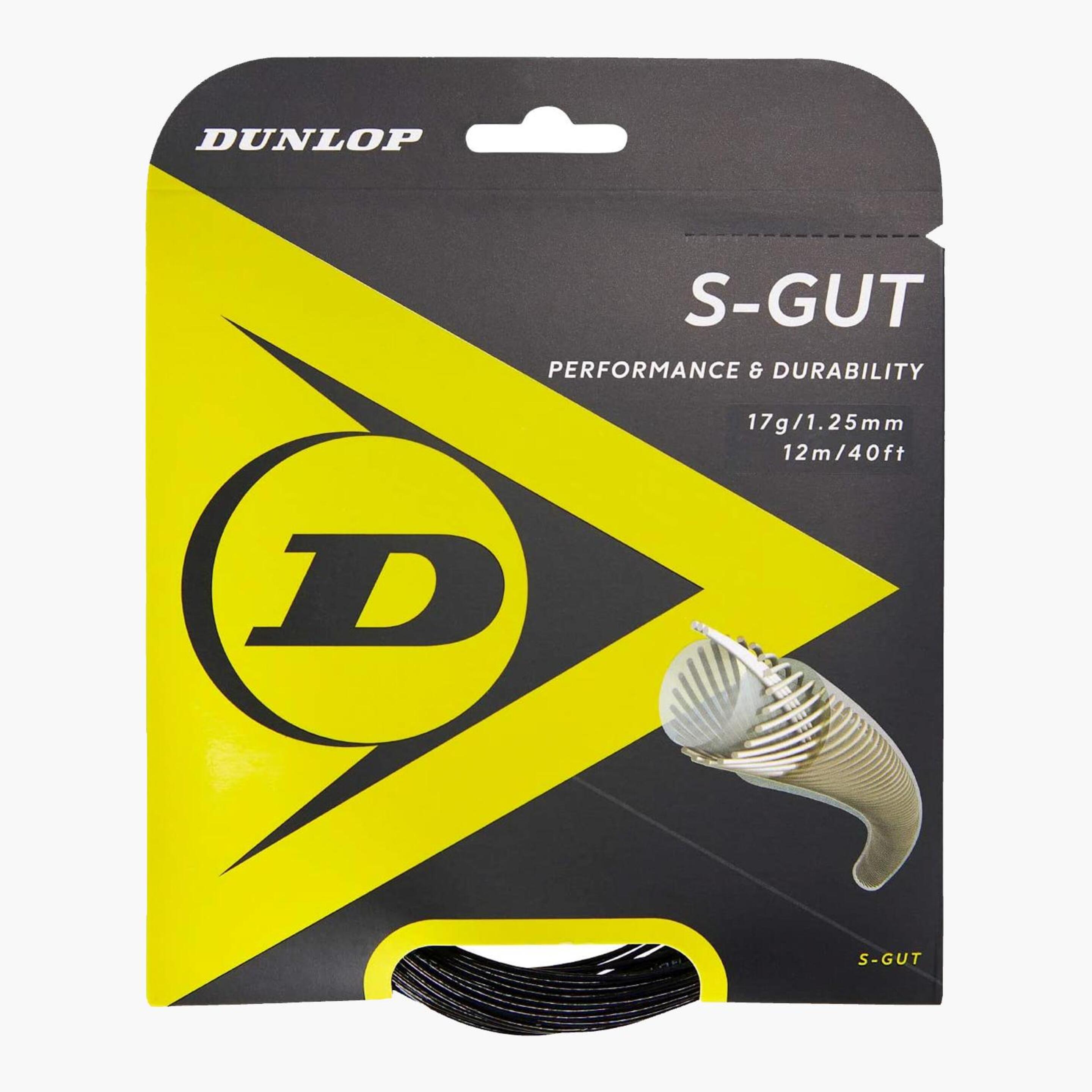Dunlop S-gut - negro - Corda Ténis 17_125