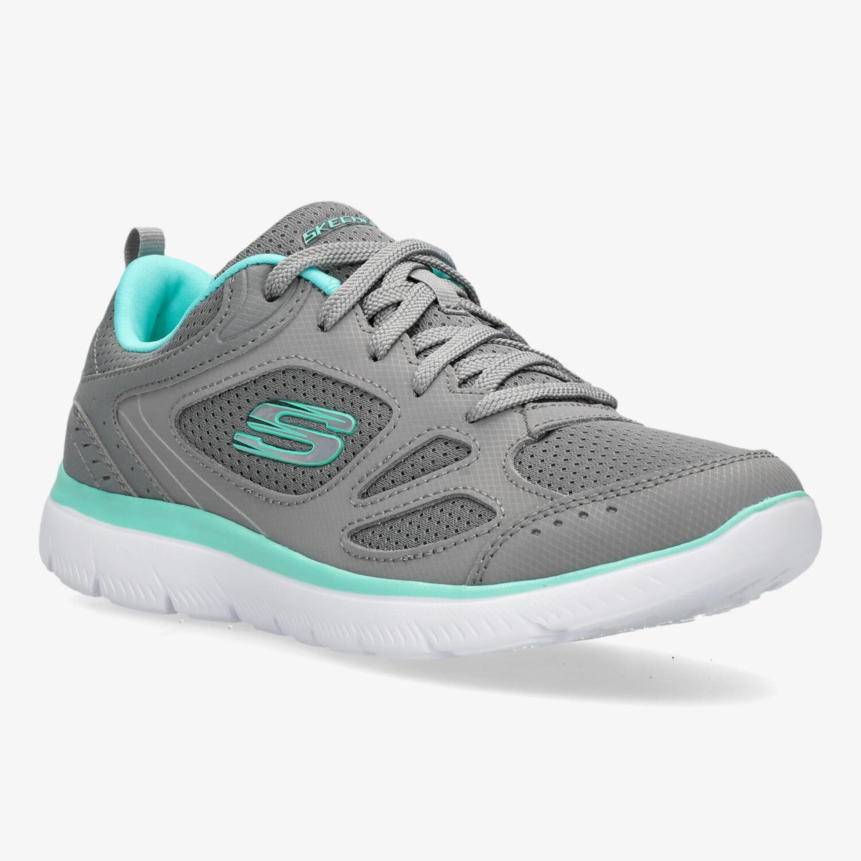 Skechers Summits Suited - Cinza - Sapatilhas Running Mulher | Sport Zone