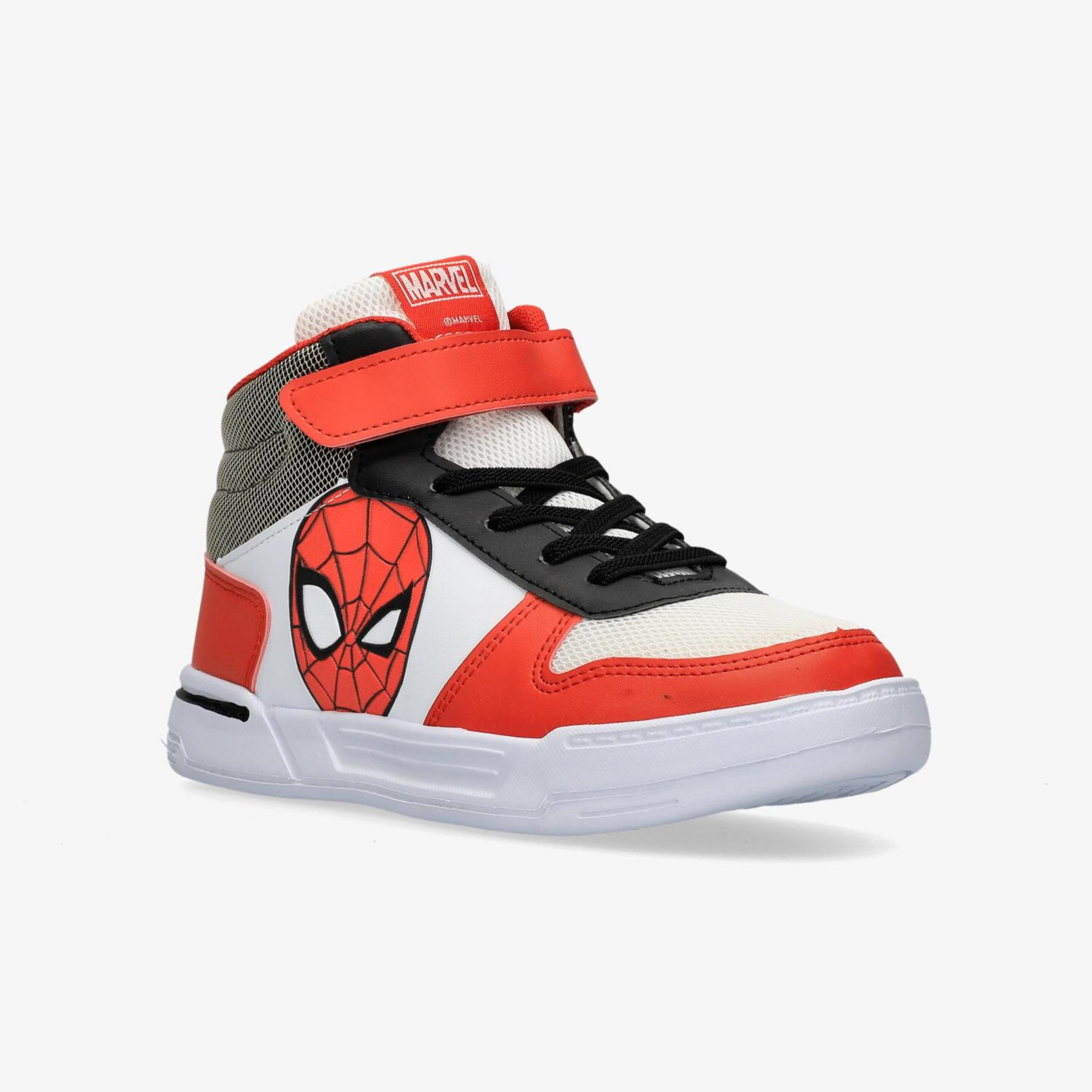 Botas Spiderman - Blanco - Zapatillas Velcro Niña