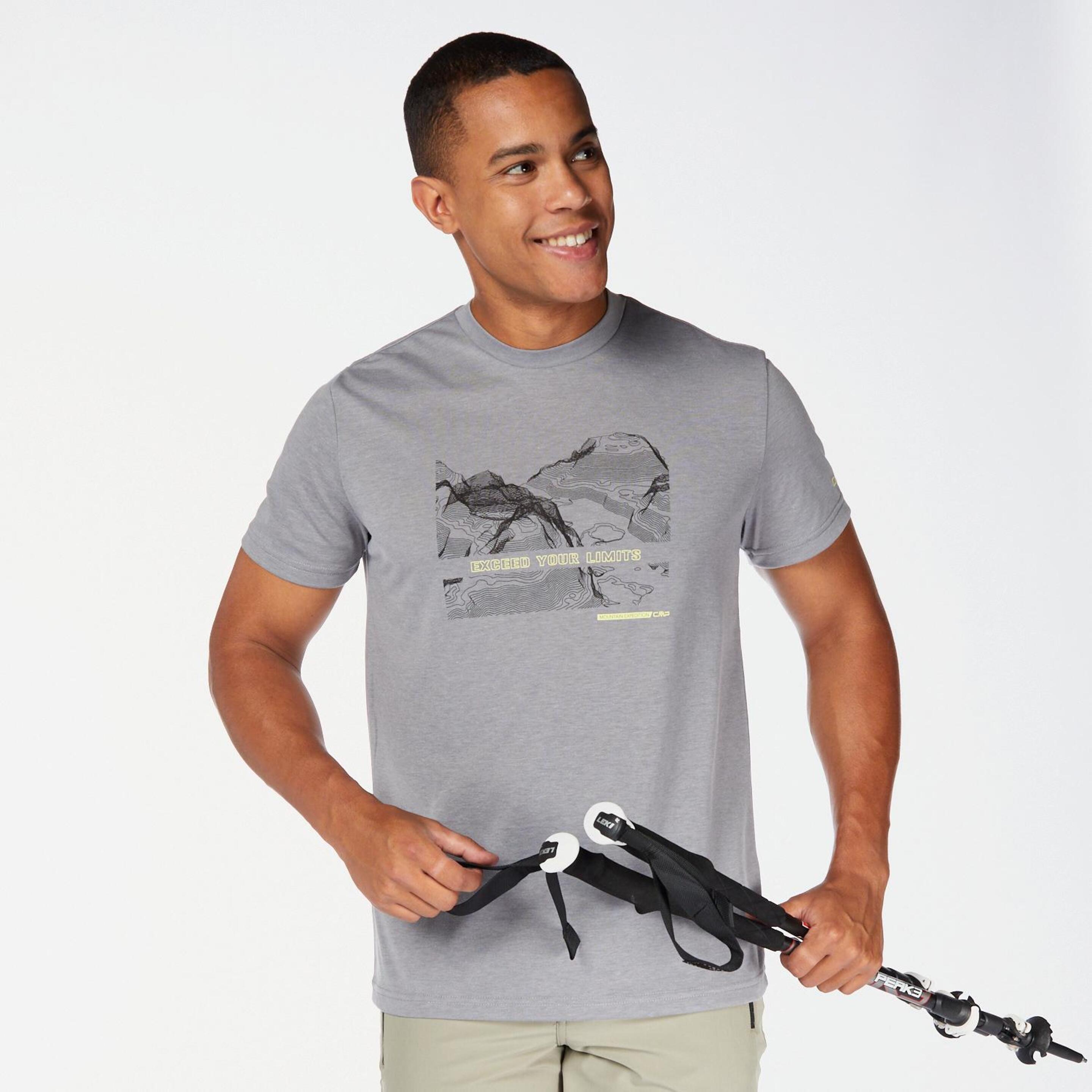 Camiseta Trekking Cmp - gris - Camiseta Hombre