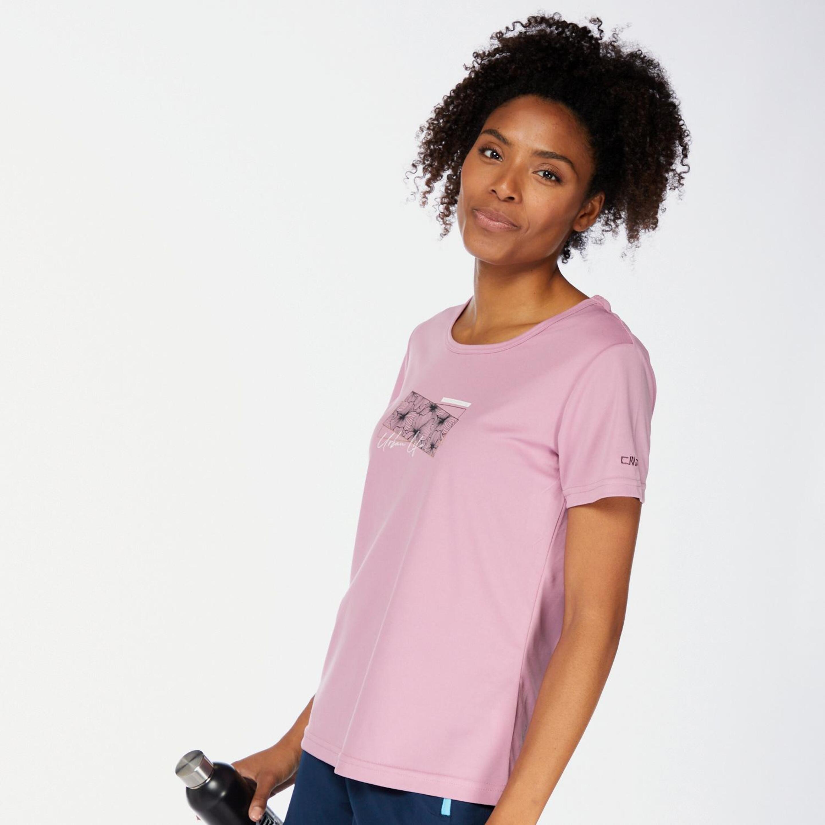 Camiseta Trekking CMP - Rosa - Camiseta Mujer