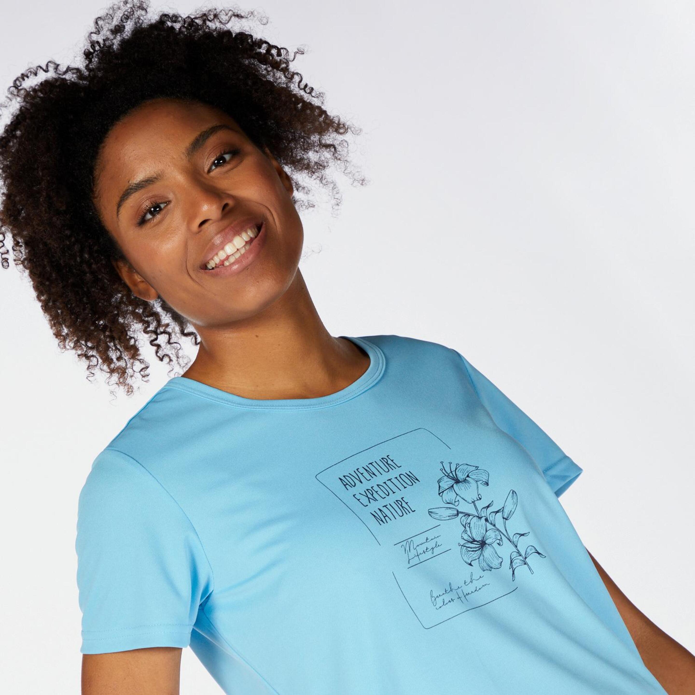Camiseta Trekking CMP - Celeste - Camiseta Mujer