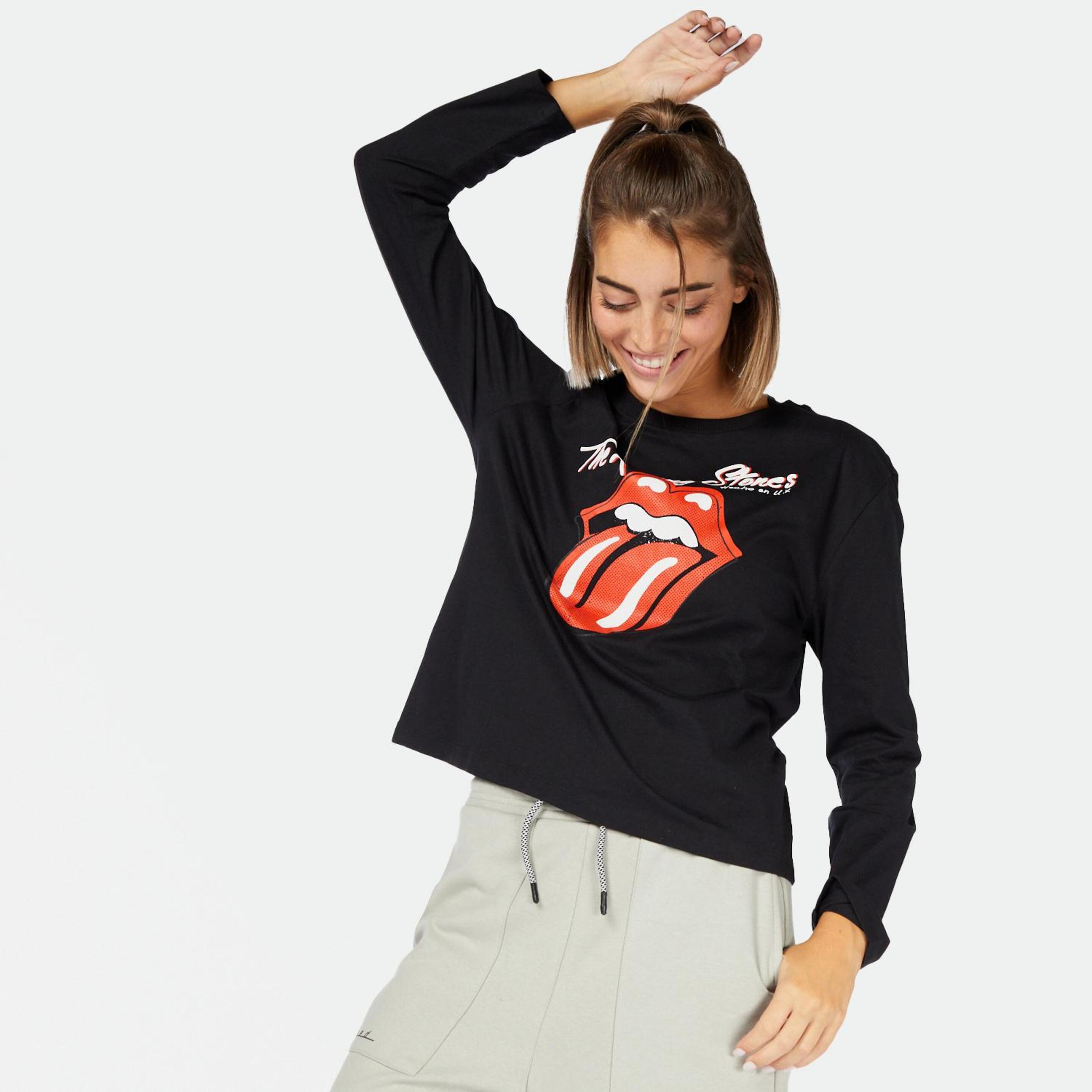 Camiseta Rolling Stones - negro - Camiseta Mujer Disney