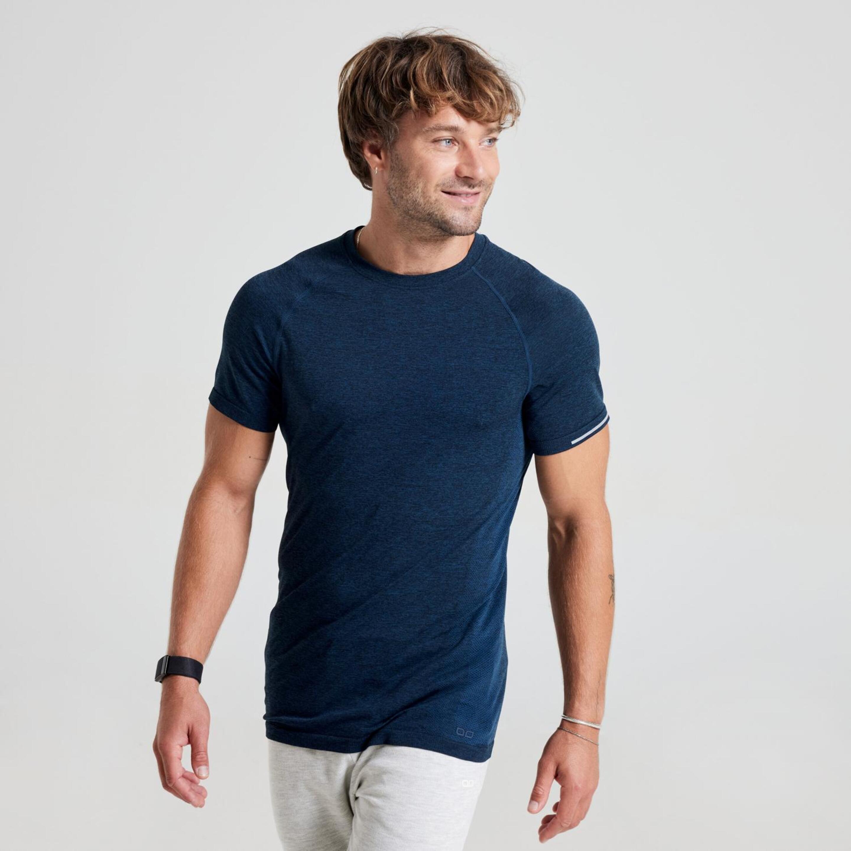 Camiseta Doone - azul - Camiseta Sin Costuras Hombre