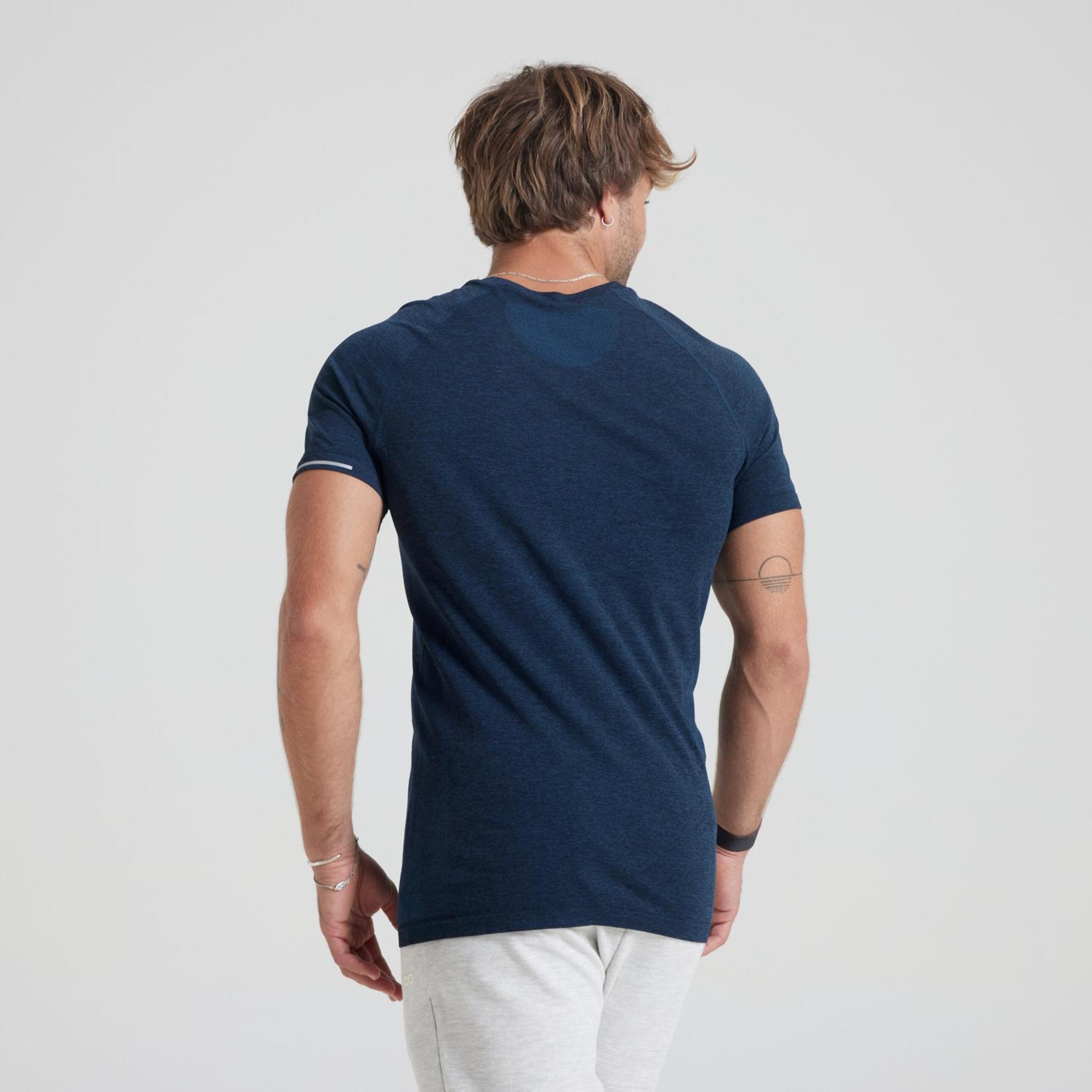 Doone Activ  - Marino - Camiseta Sin Costuras Hombre