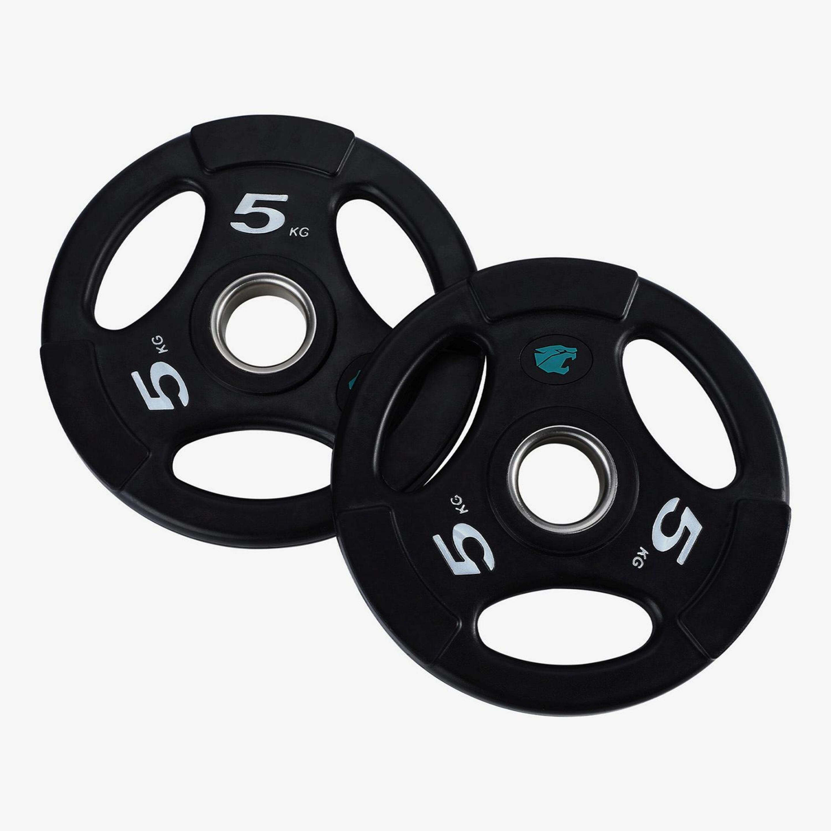 Discos Fitness Tech - Negro - Discos Olímpicos 5 kg  MKP