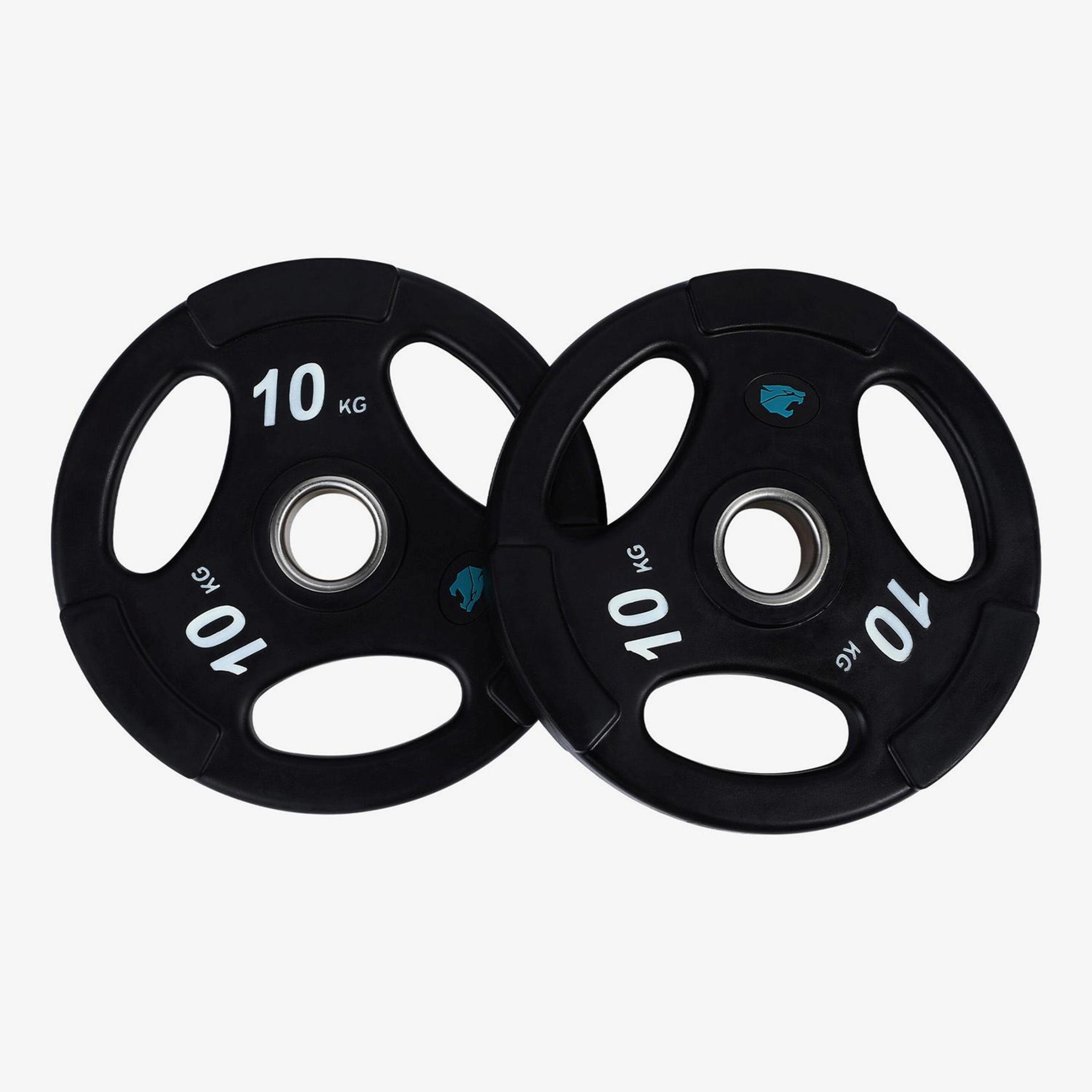 Disco Fitness Tech 10kg - negro - Disco Olímpico 50mm