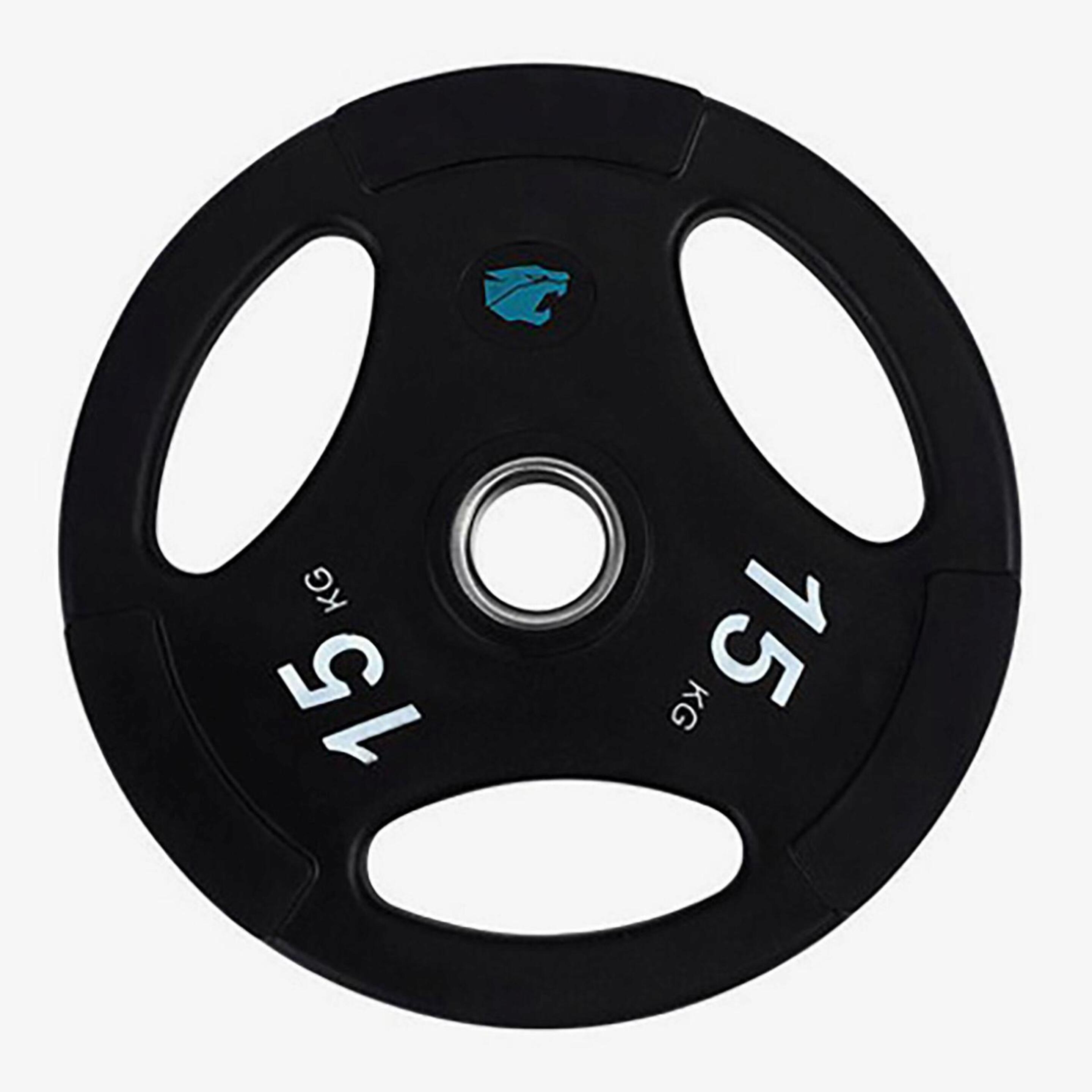 Disco Fitness Tech 15kg - negro - Disco Olímpico 50mm