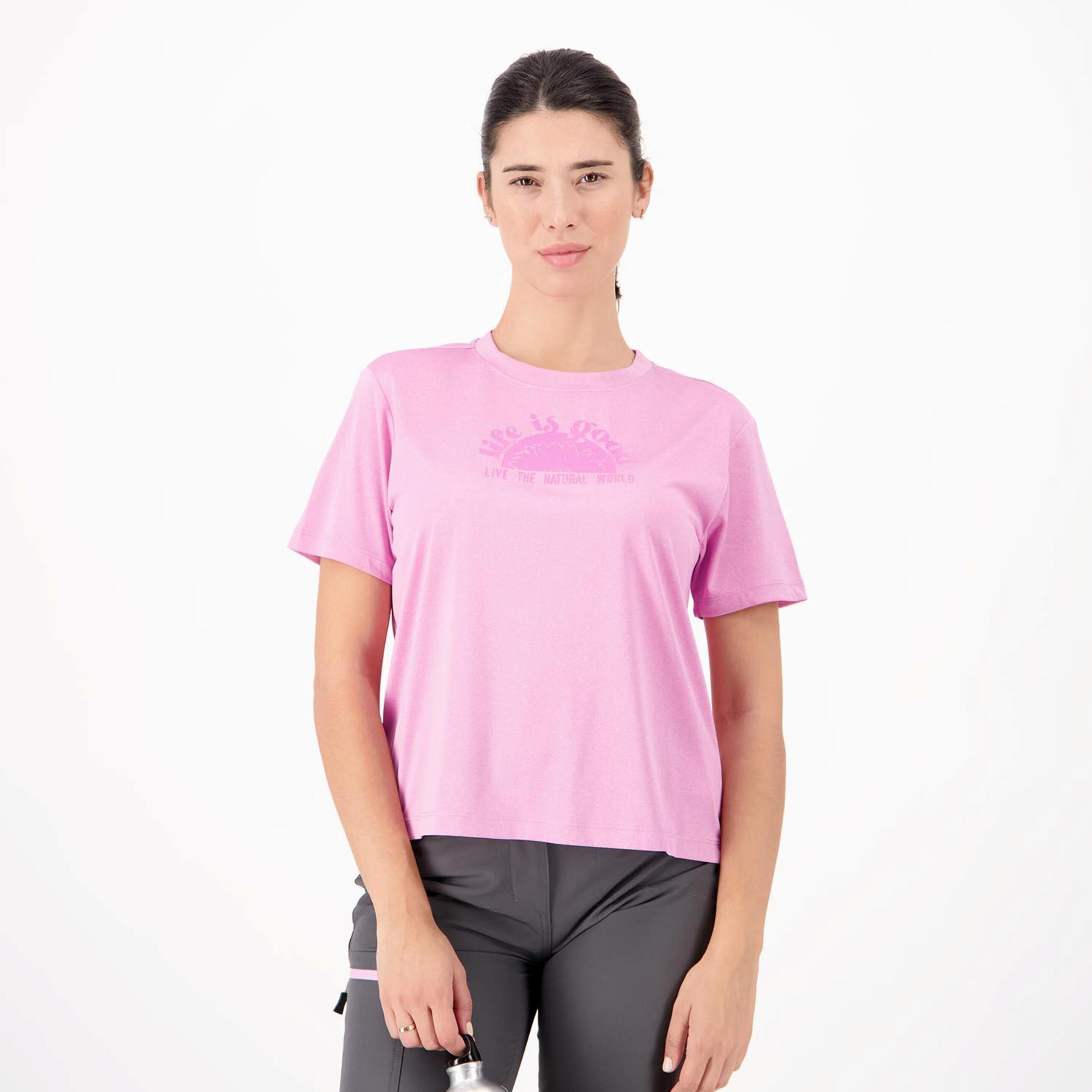 Camiseta Boriken - rosa - Camiseta Montaña Mujer