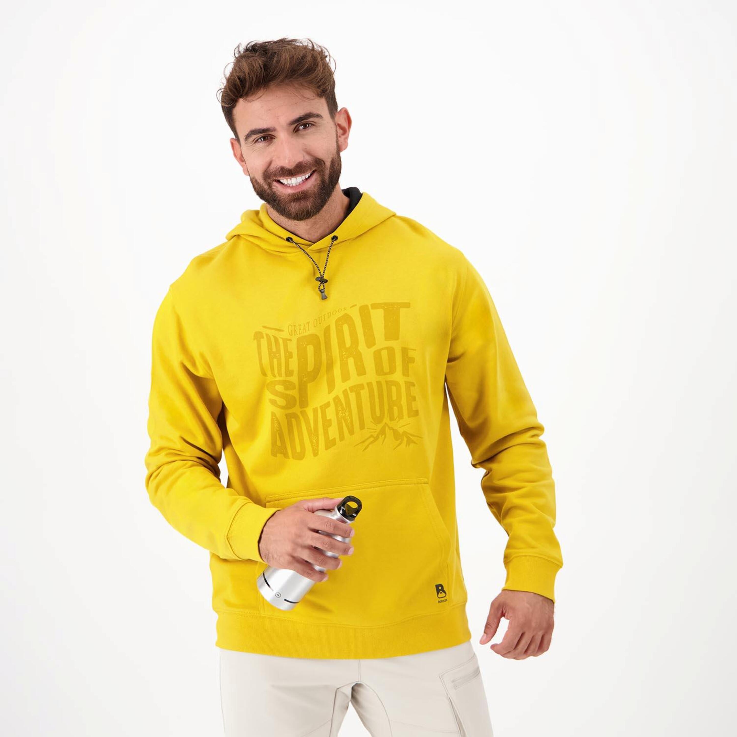 Sweatshirt Boriken - amarillo - Sweatshirt Capuz Homem