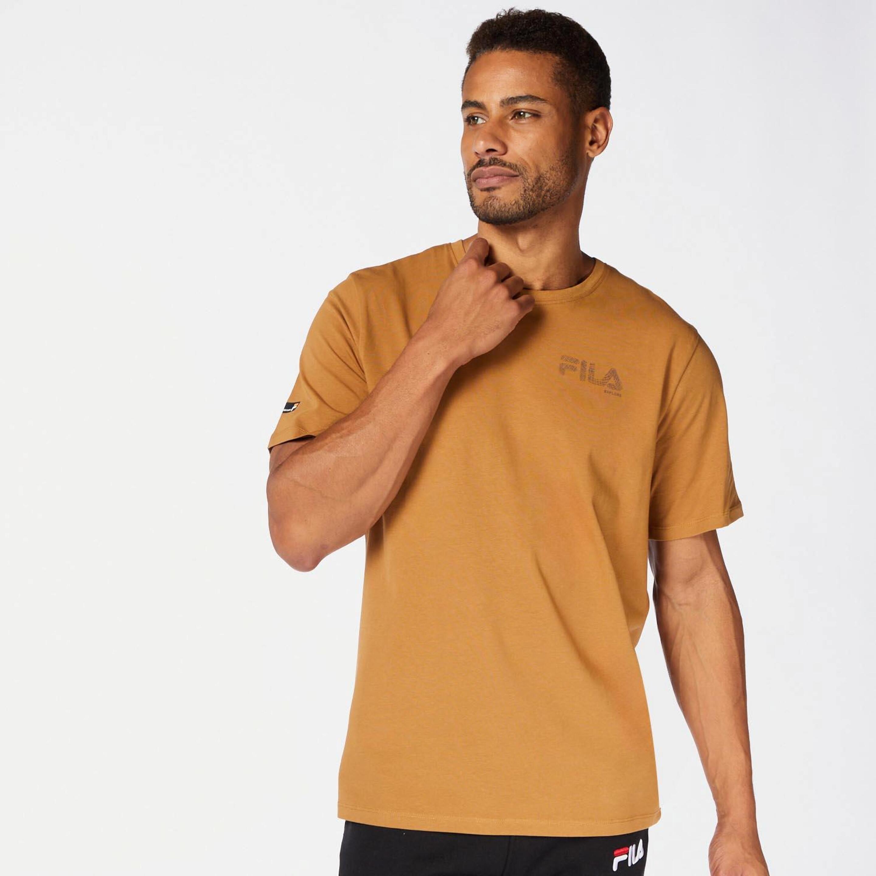 T-shirt Fila - marron - T-shirt Trekking Homem