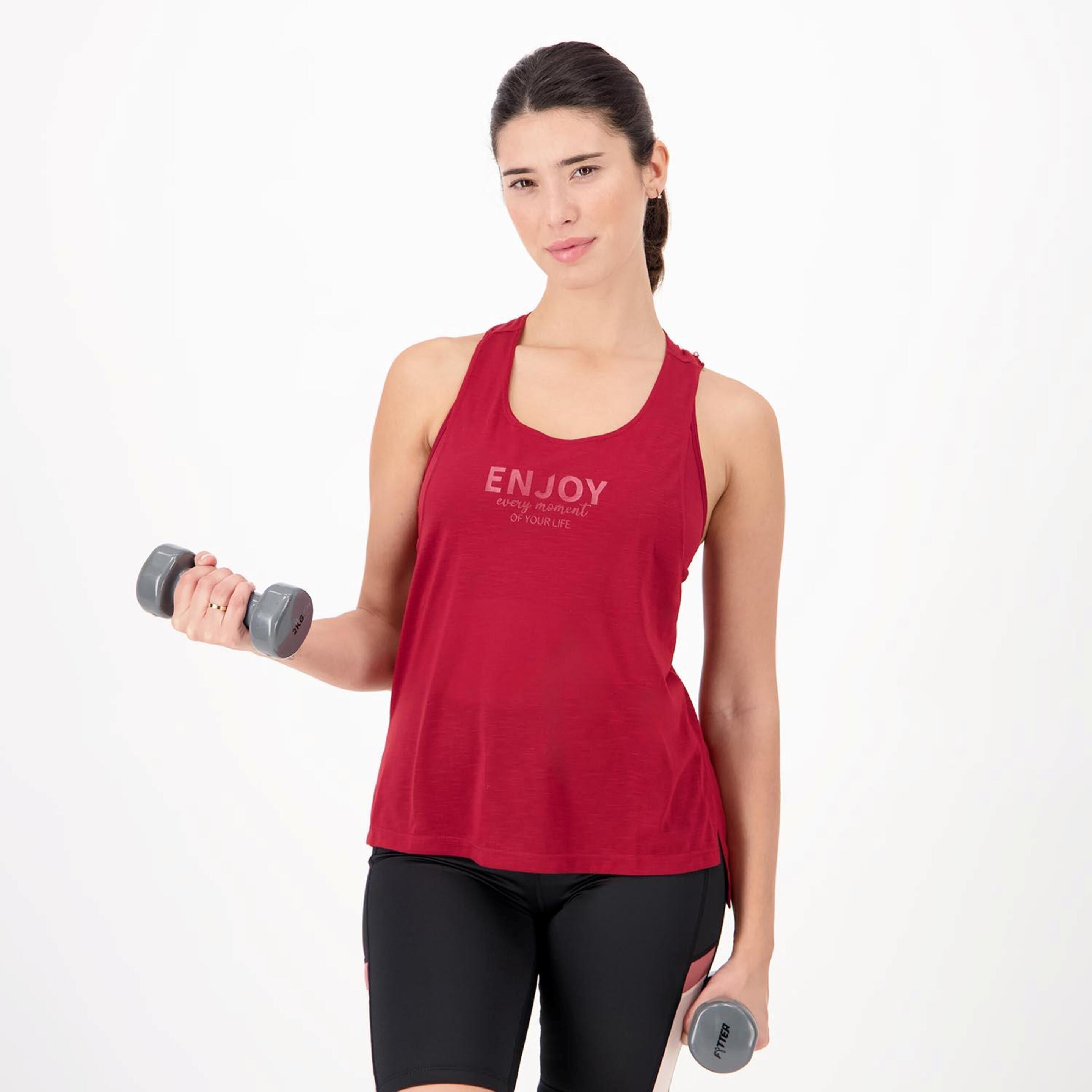 Doone Supportive 2 - rojo - Camiseta Fitness Mujer