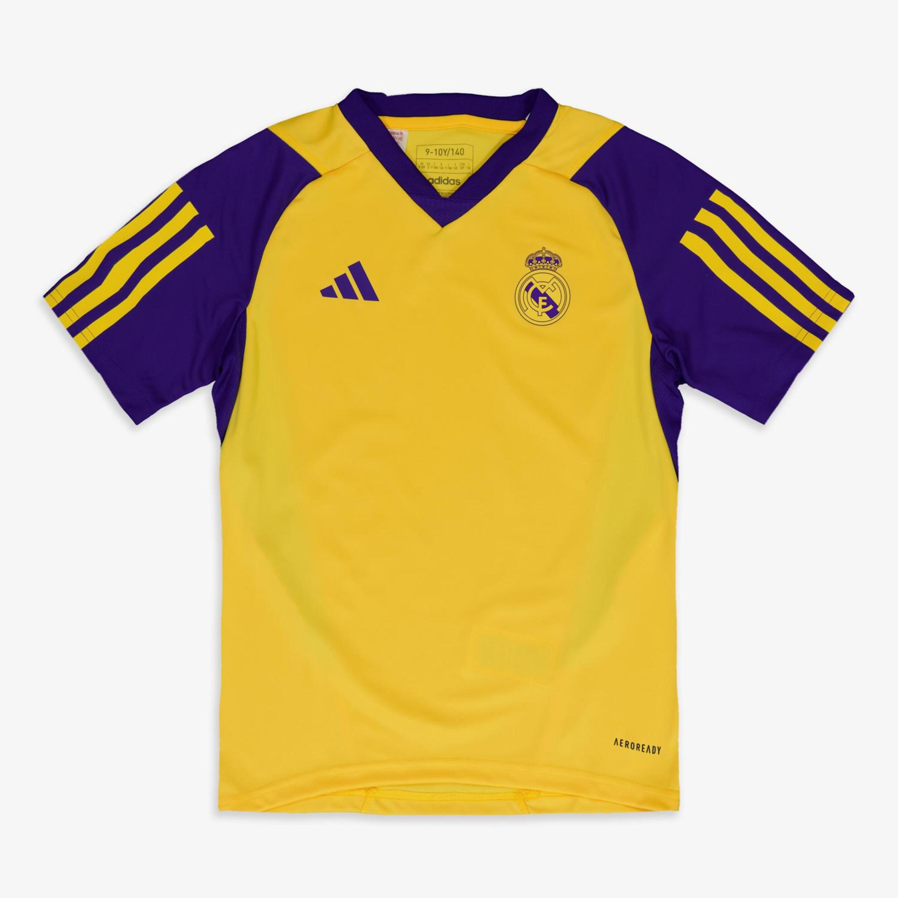 Camiseta R. Madrid Entreno 23/24 - amarillo - Fútbol Junior