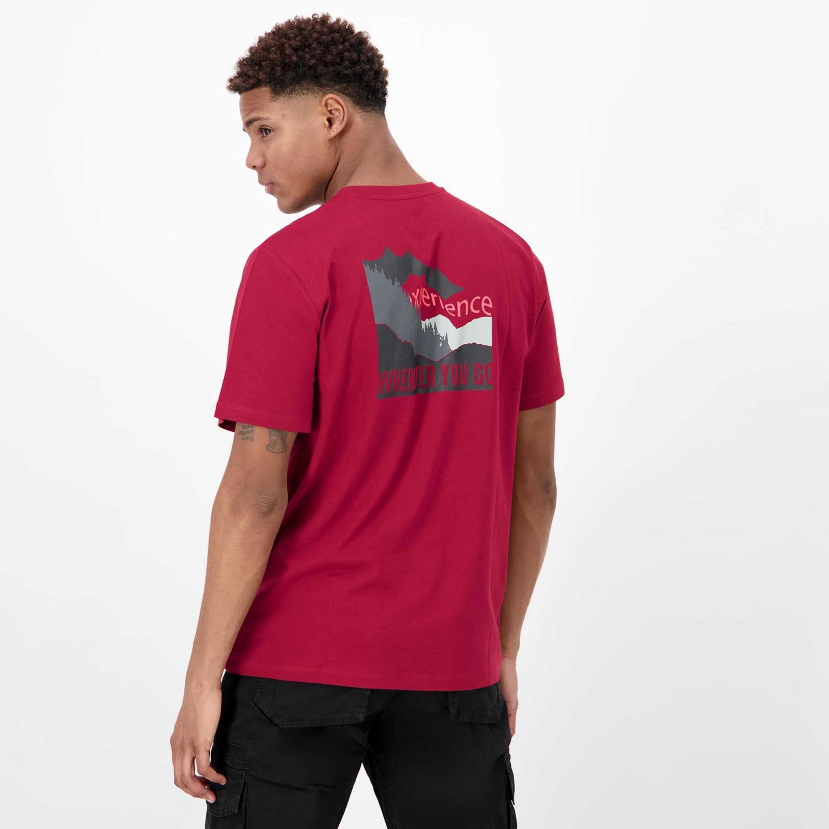 Camiseta Boriken - Rojo - Camiseta Trekking Hombre