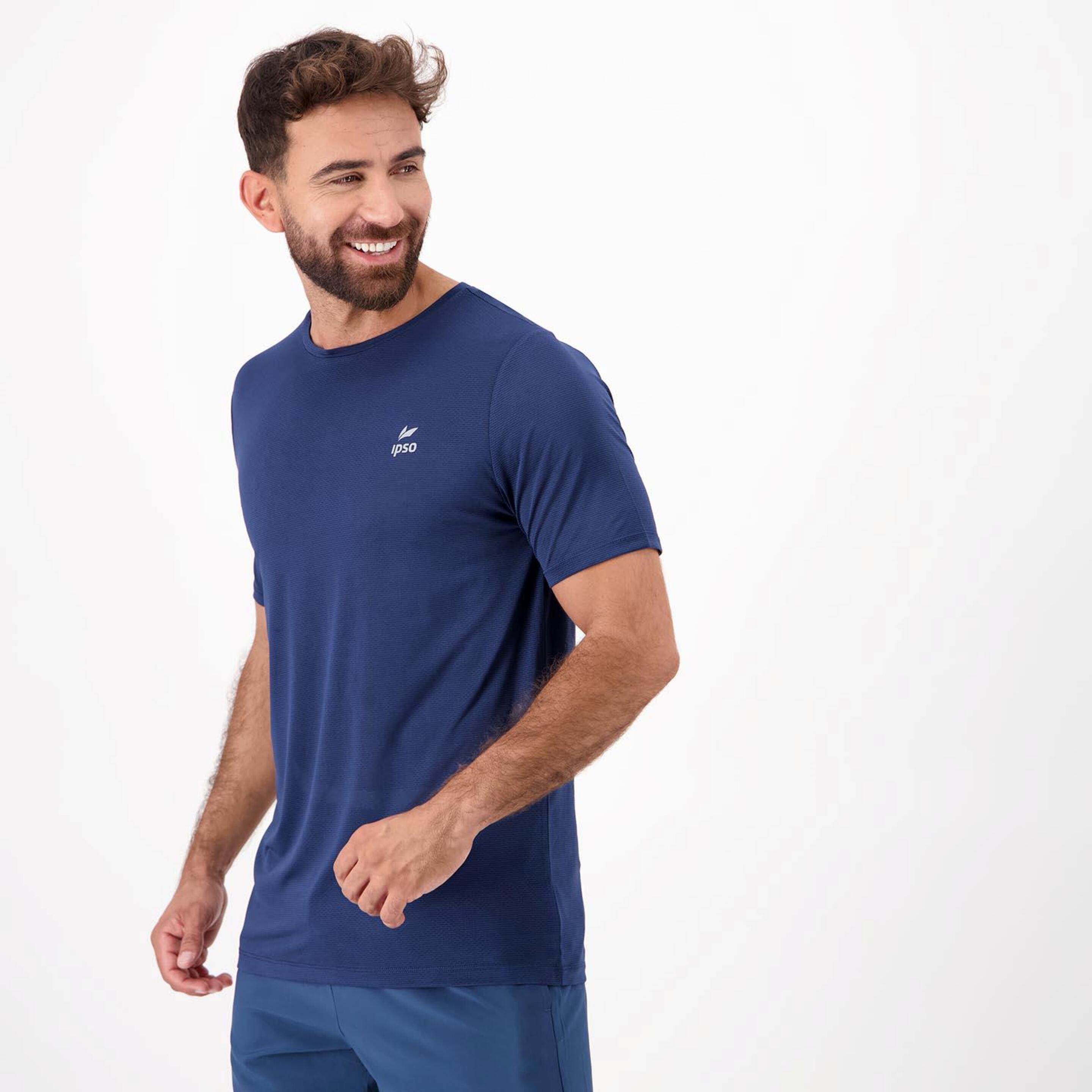 Ipso Basic - Marino - Camiseta Running Hombre