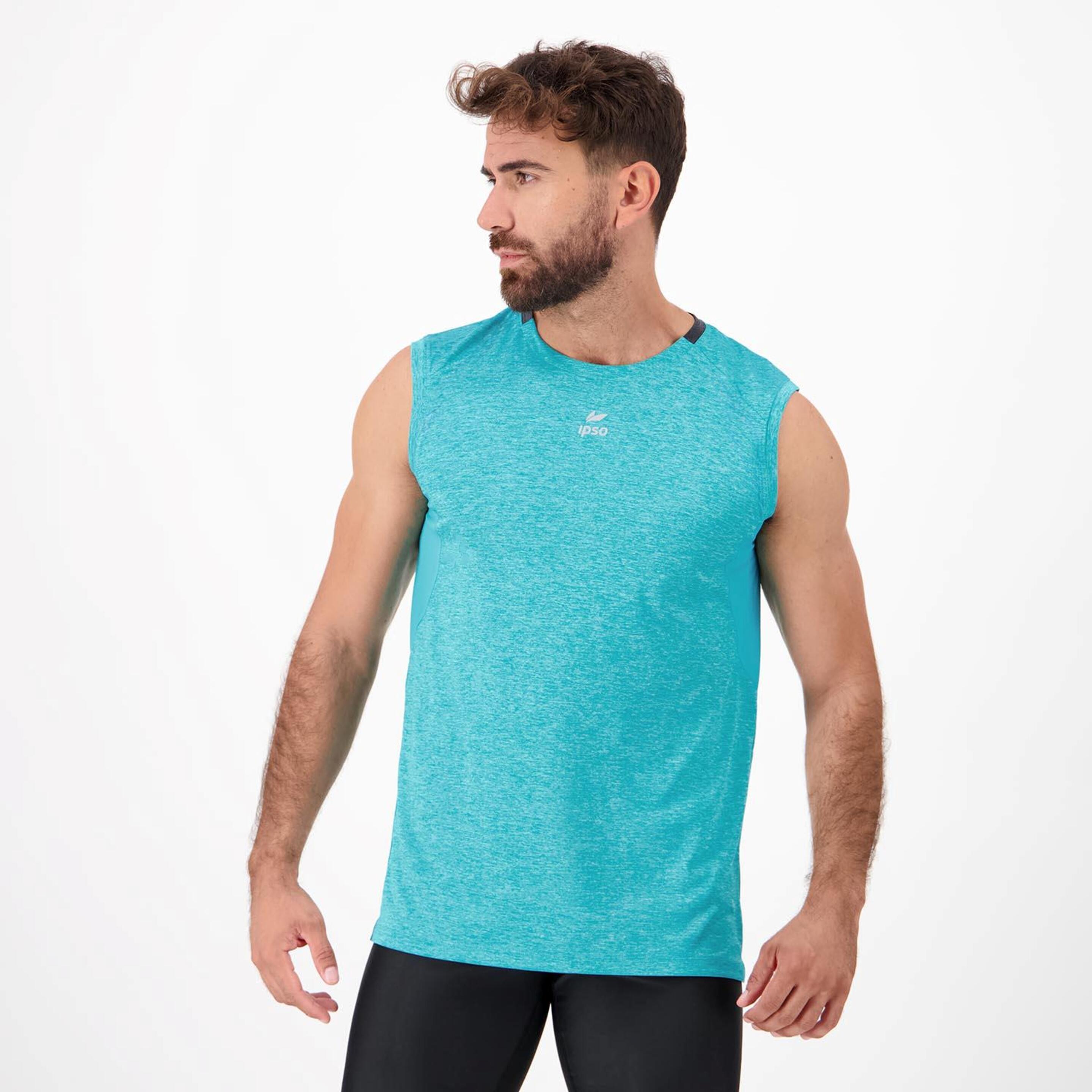 Ipso Combi 2  - Turquesa - Camiseta Running Hombre