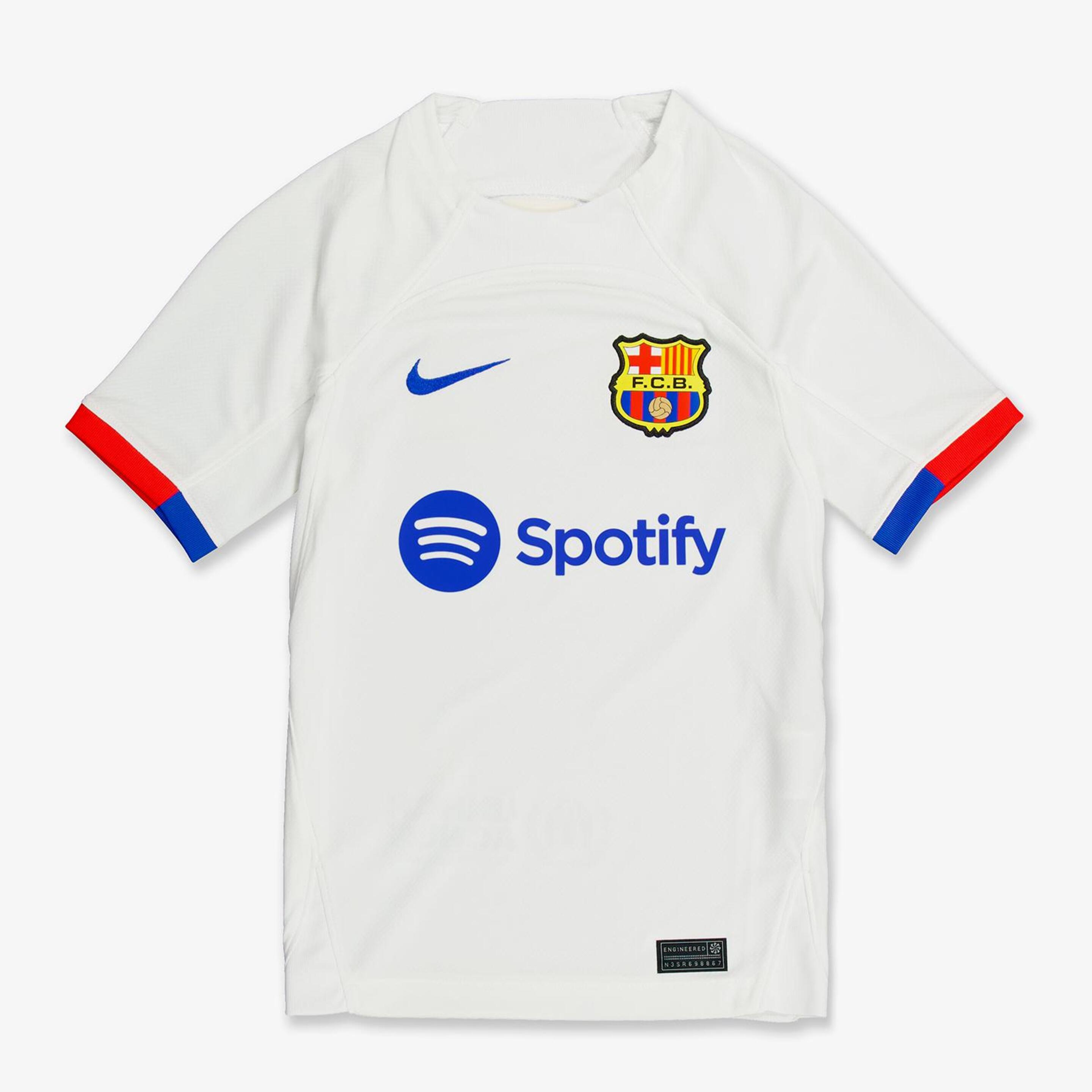 Nike Barcelona 2ª Equipación 23/24 - blanco - Camiseta Fútbol Niño