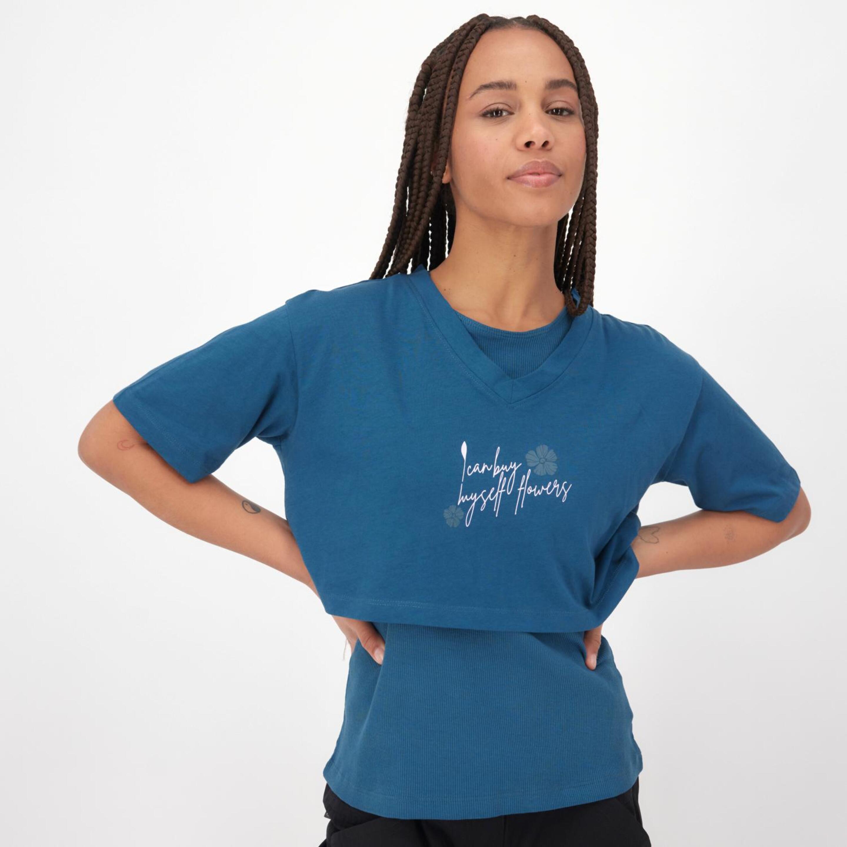 Camiseta Boriken - azul - Camiseta Trekking Mujer